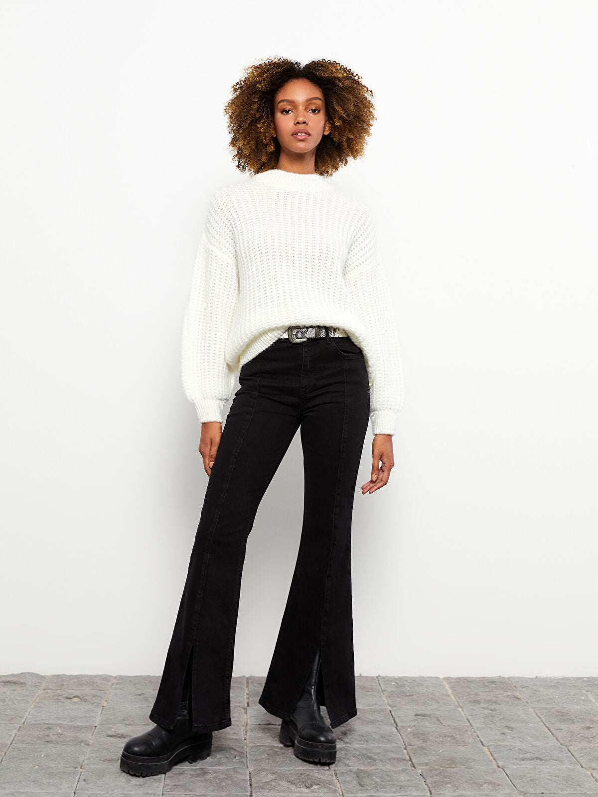 High Waist Mars Flare Women's Jeans Pants