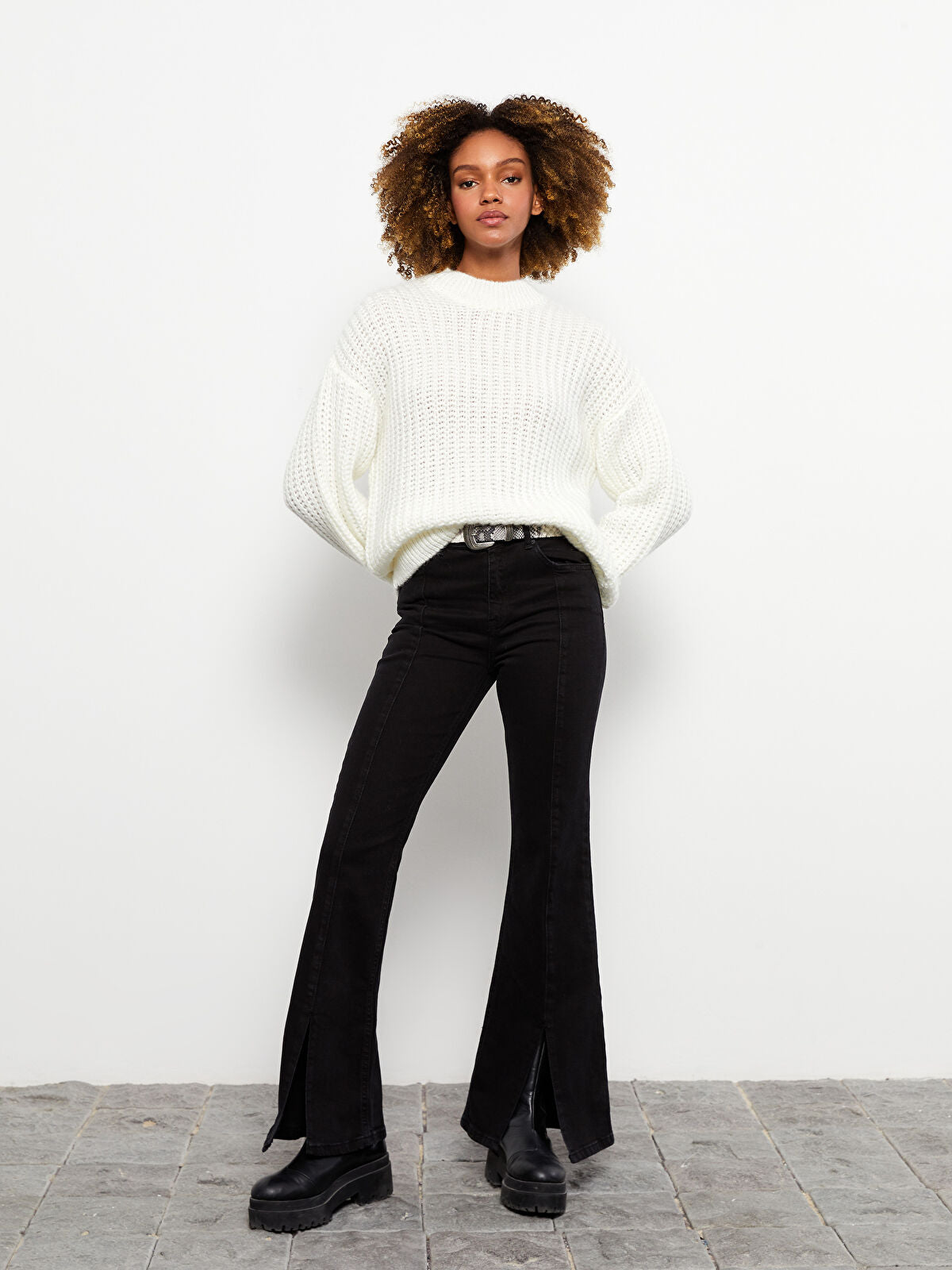 High Waist Mars Flare Women's Jeans Pants