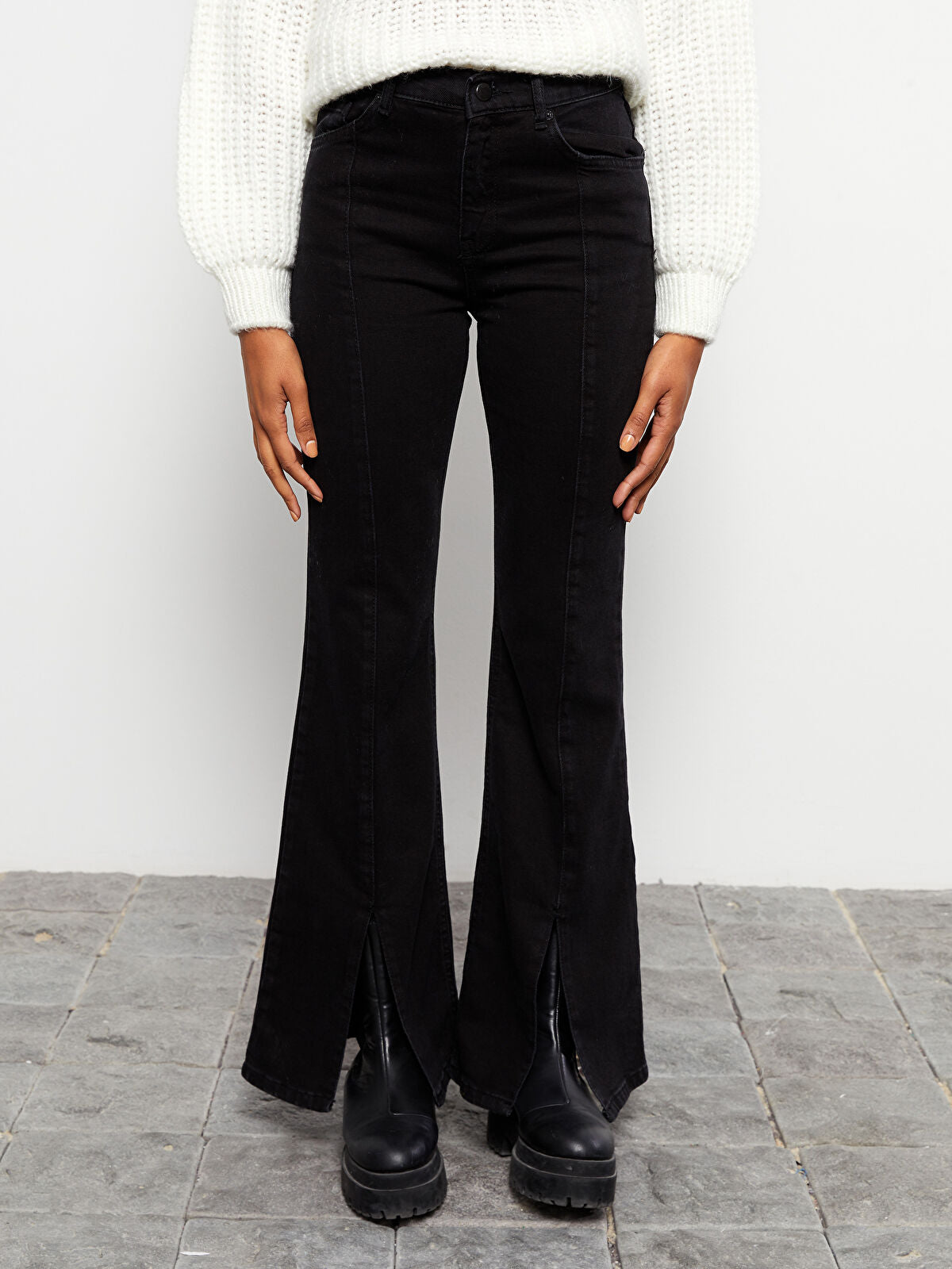 High Waist Mars Flare Women's Jeans Pants