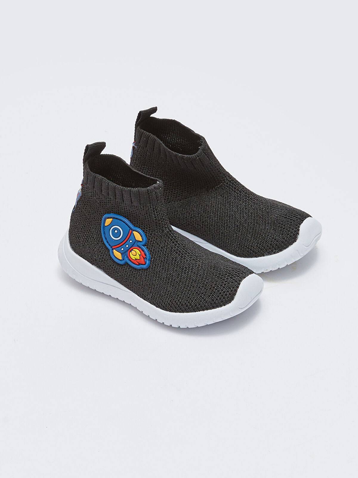 Patch Detailed Boy Baby Socks Boot