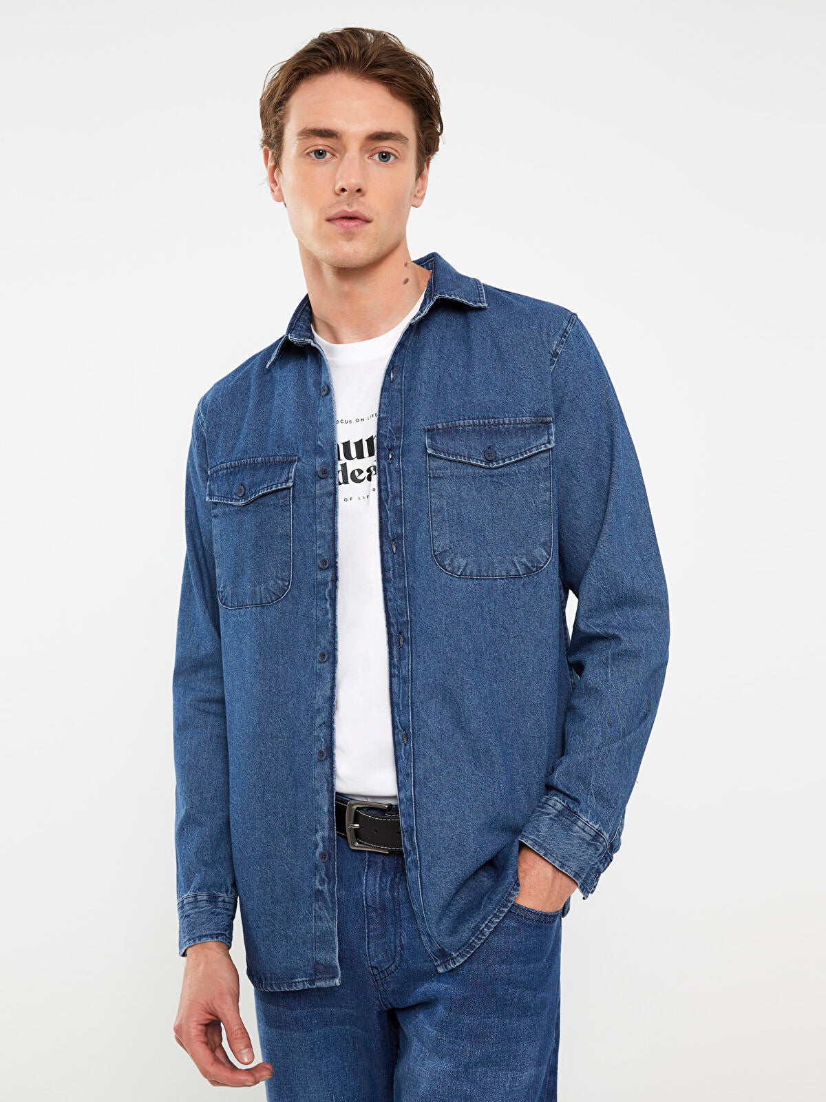 Slim Fit Men's Jeans Jacket