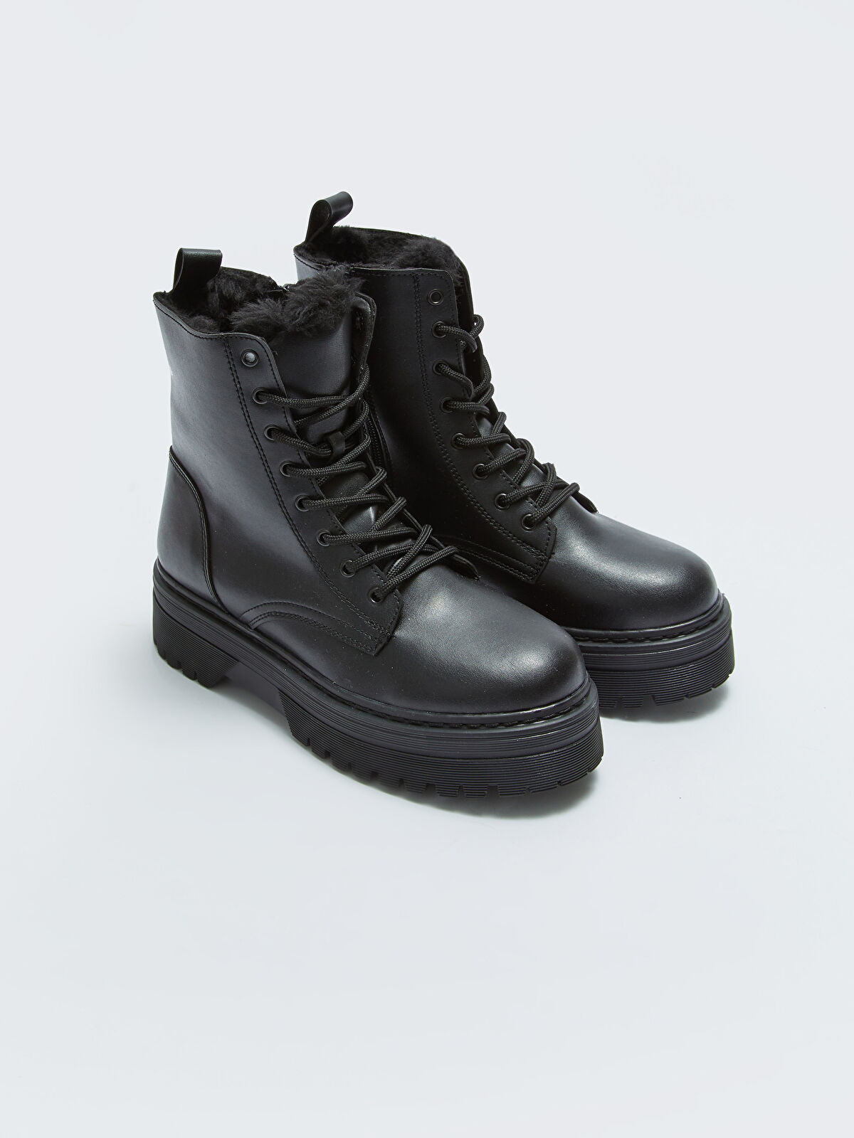Knotted Thick Sole Women Fur Boot