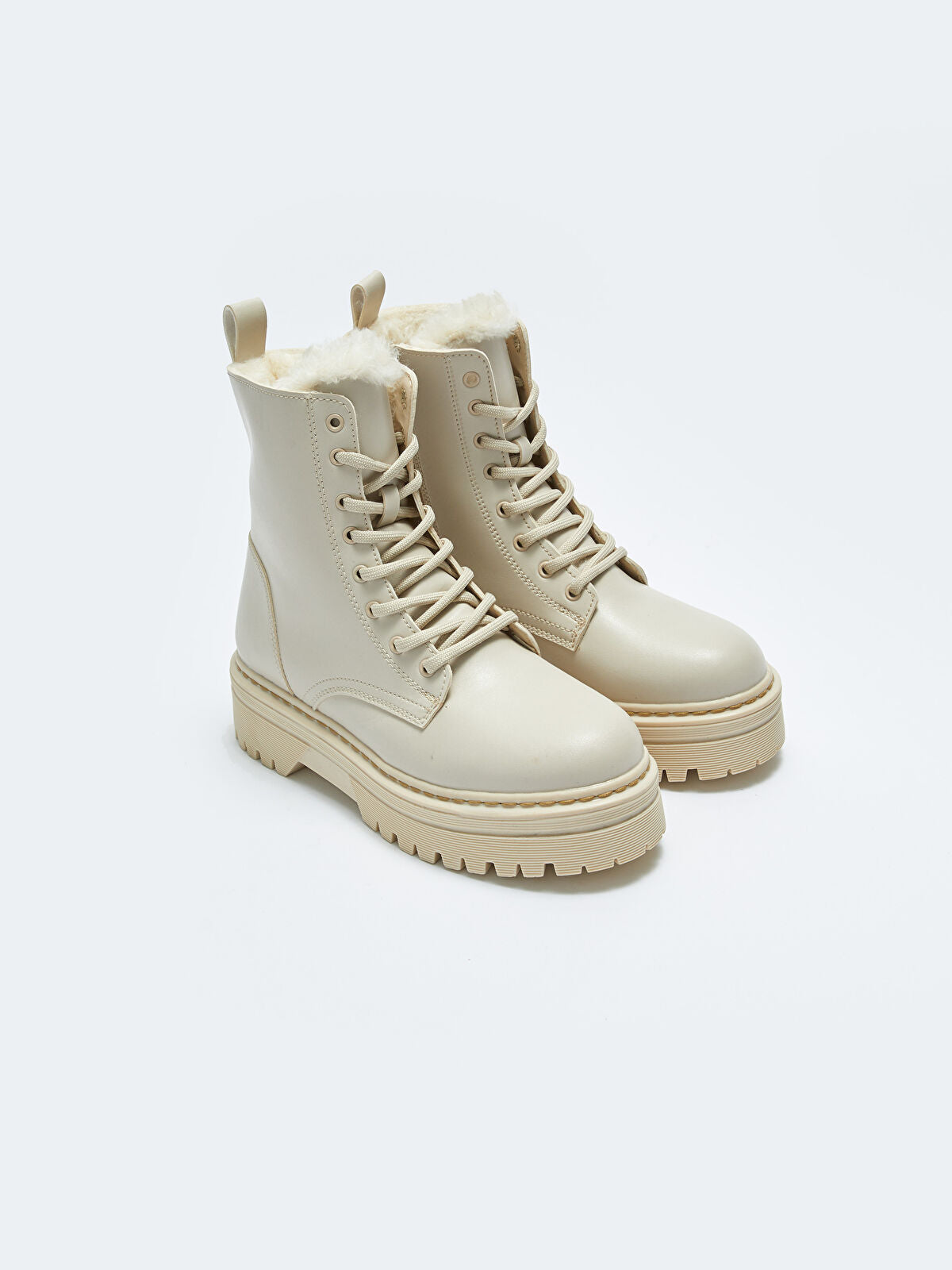 Knotted Thick Sole Women Fur Boot