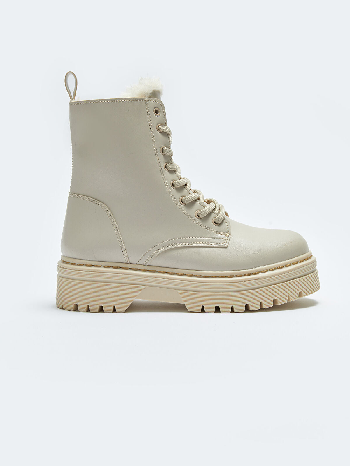 Knotted Thick Sole Women Fur Boot