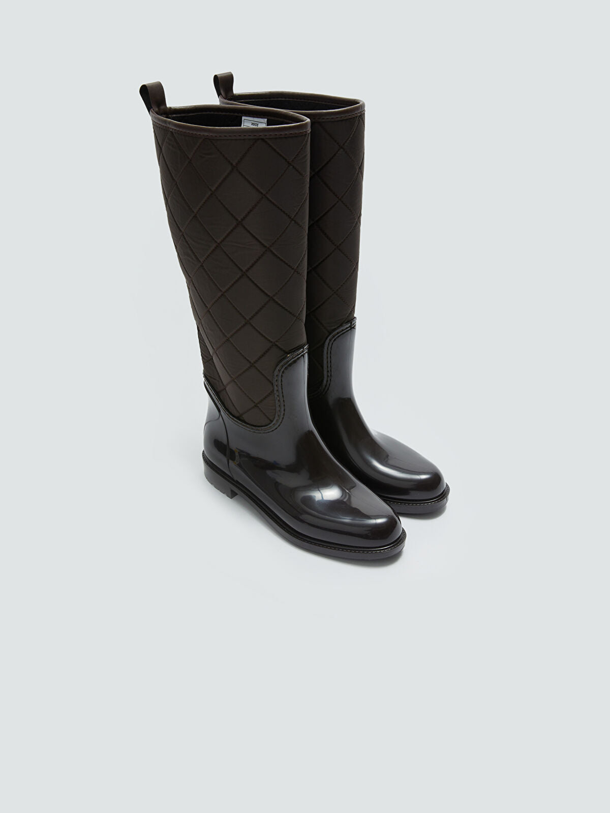 Leather-Look Women's Knee-High Rain Boot