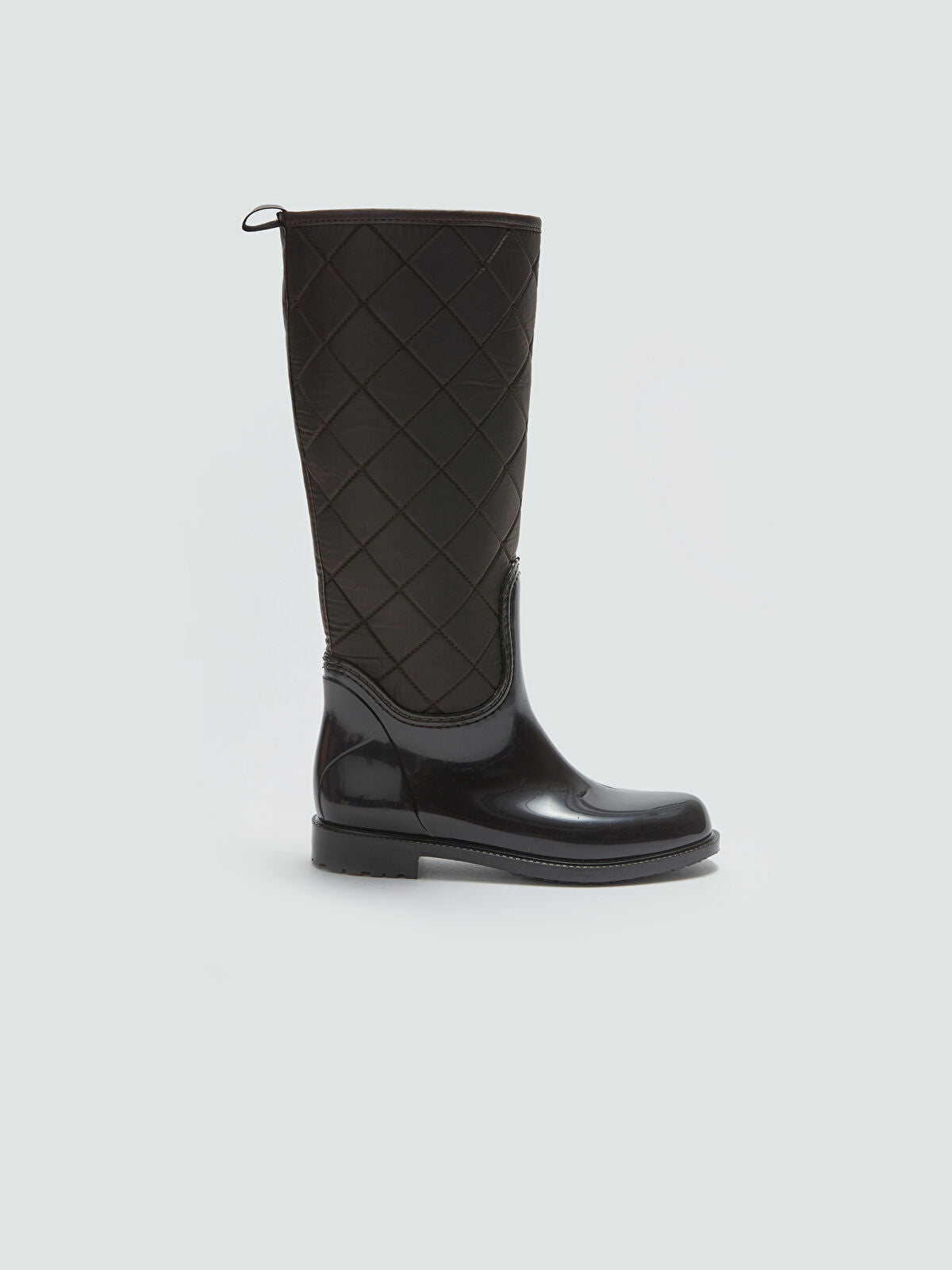 Leather-Look Women's Knee-High Rain Boot