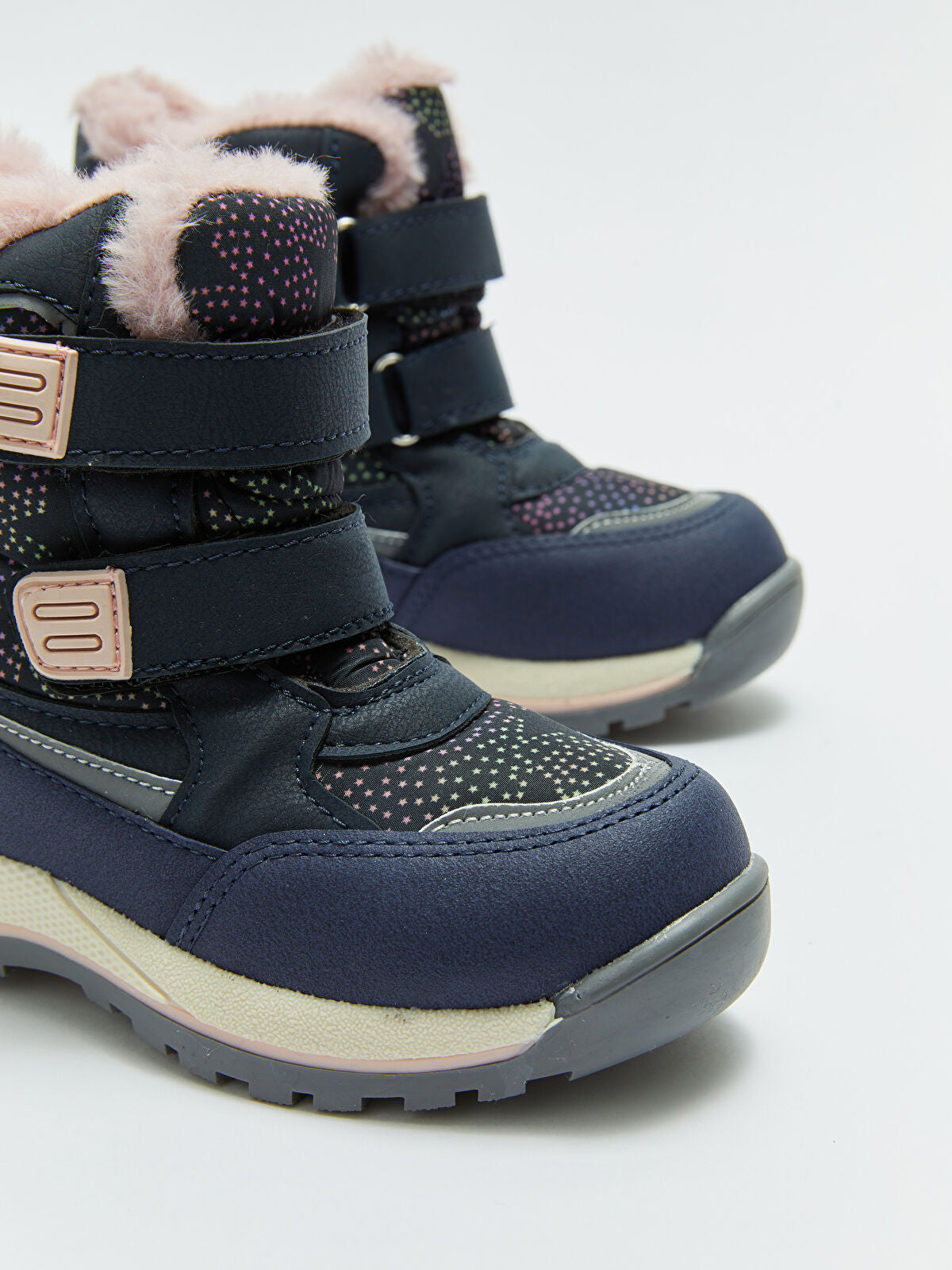Striped Print Waterproof Baby Girl Mary Jane Shoe