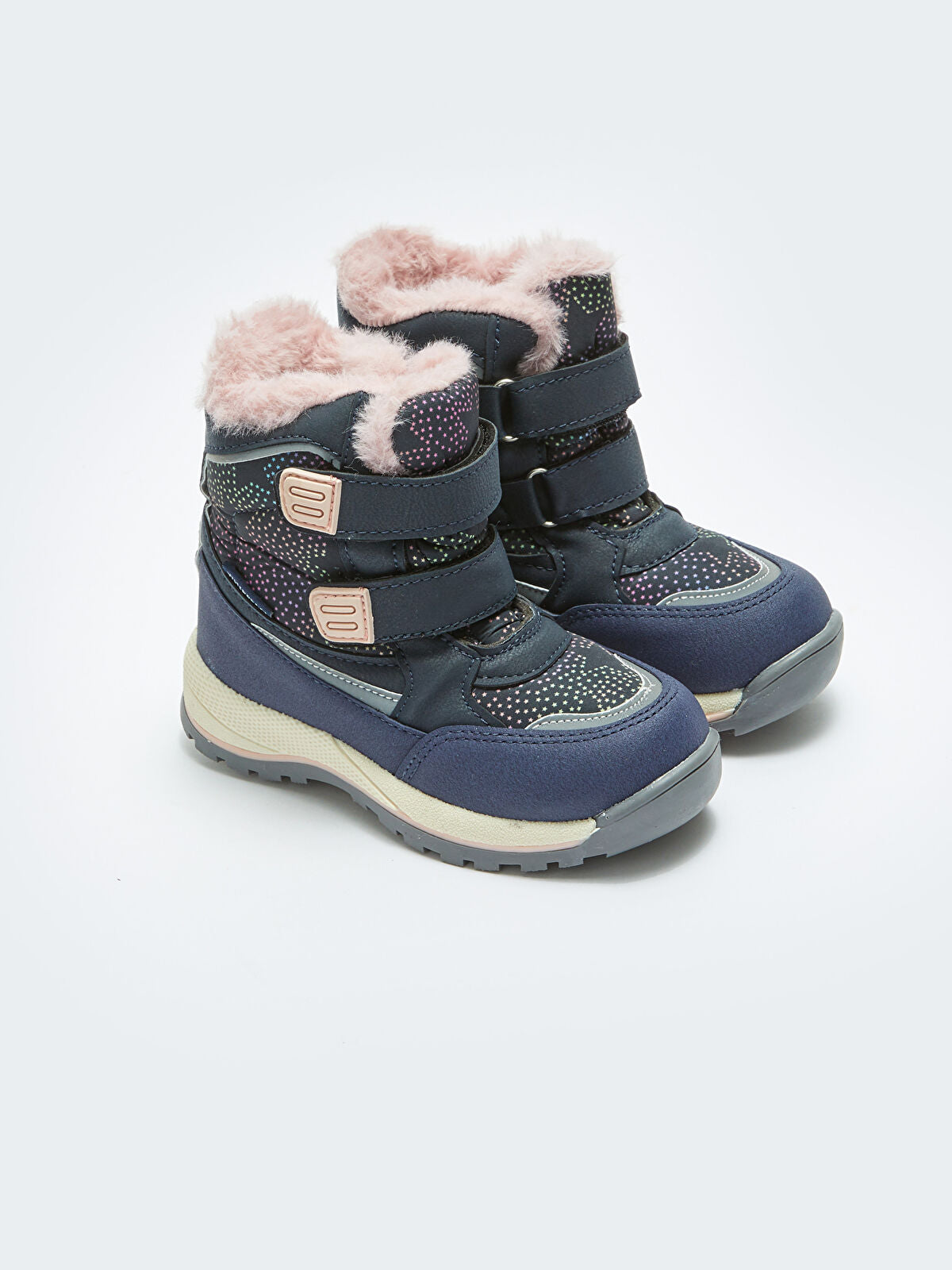 Striped Print Waterproof Baby Girl Mary Jane Shoe