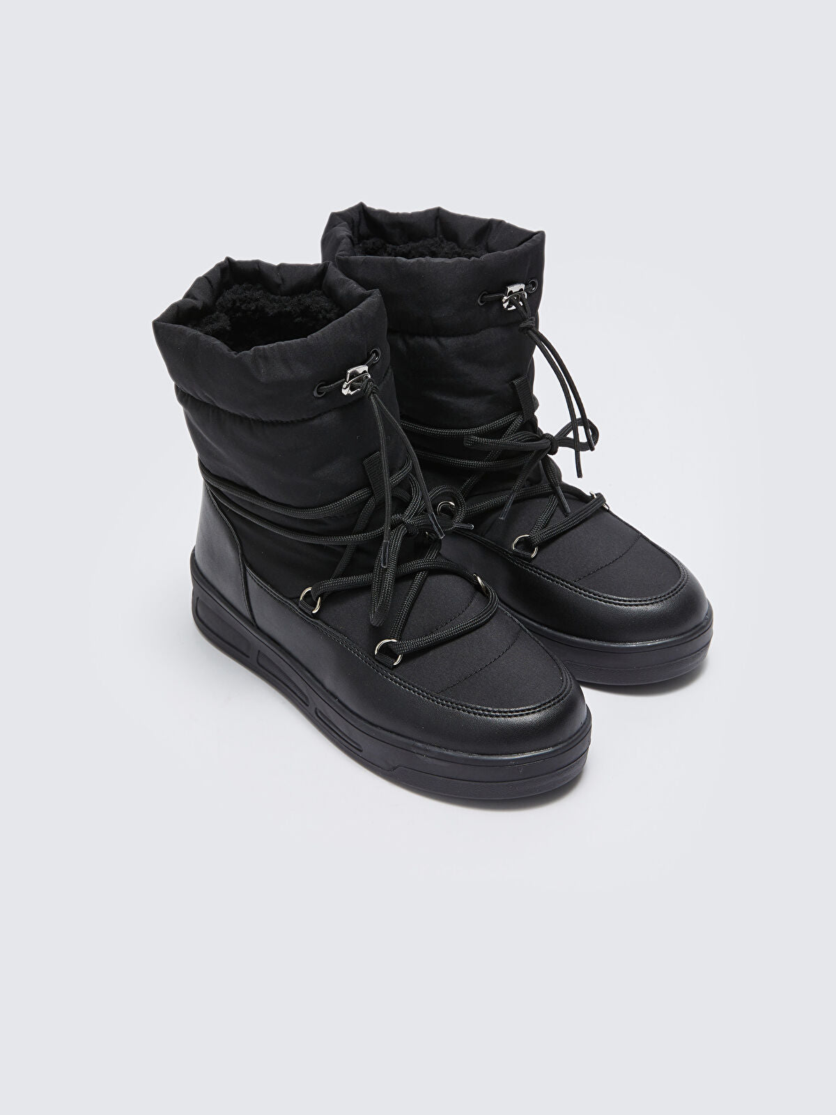 Knotted Thick Sole Women Fur Boot