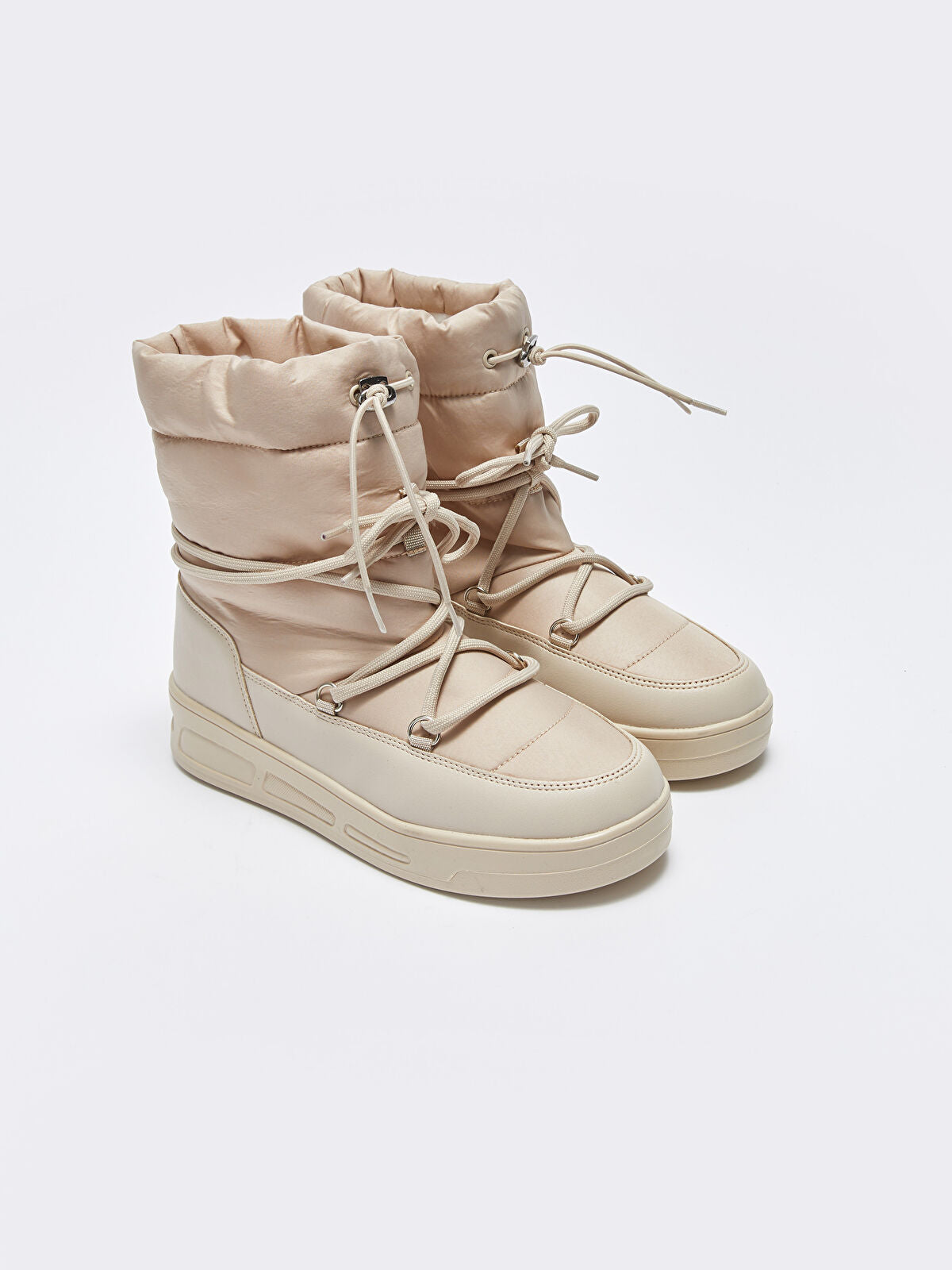 Knotted Thick Sole Women Fur Boot