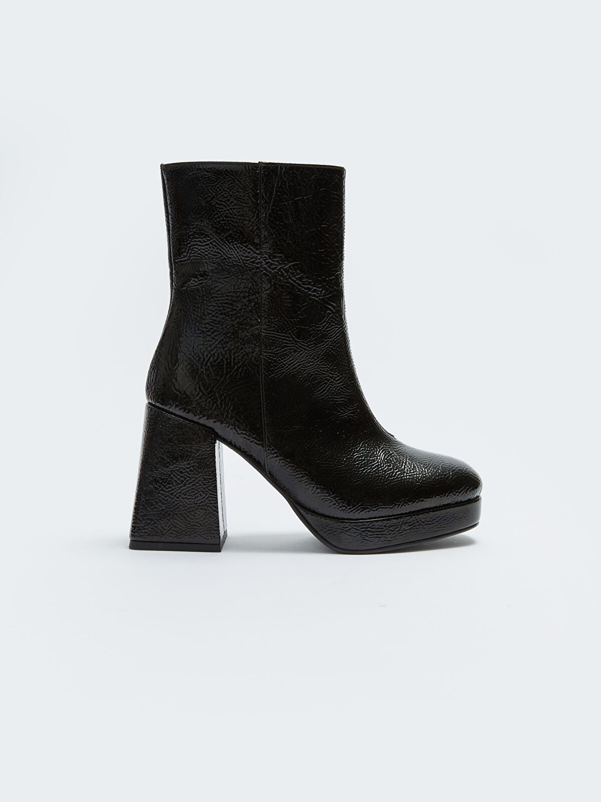 Leather-Look Women's Ankle Boot
