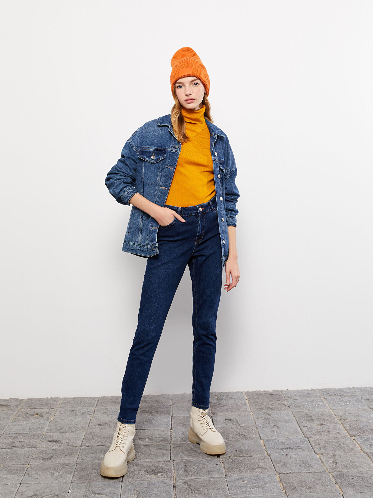 High Waist Mercury Slim Fit Women's Jeans Pants