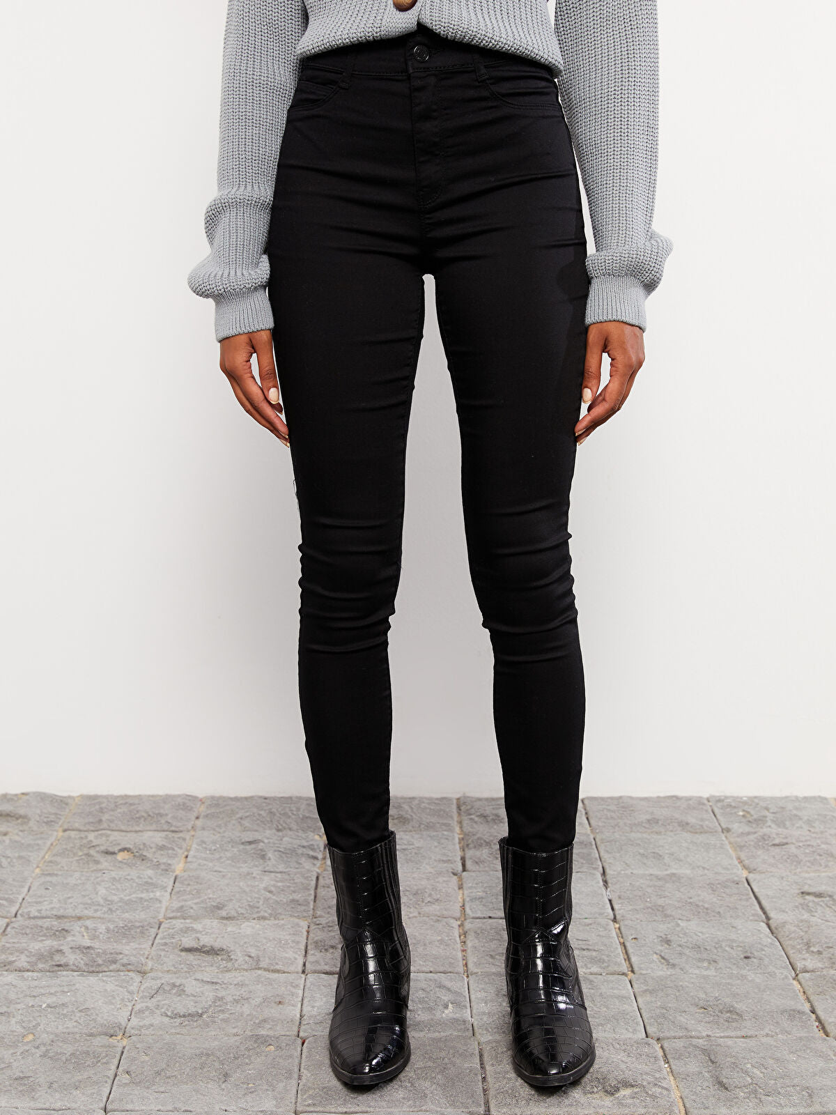 LCW Jeans Black Jupiter Super Skinny Fit Women's Jean Trousers