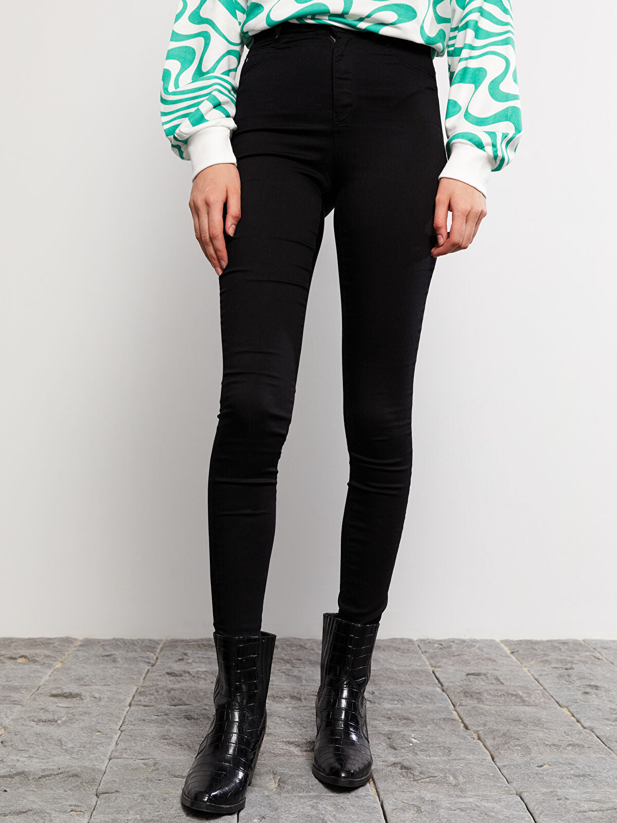 High Waist Jupiter Super Slim-fit Women's Jeans Pants