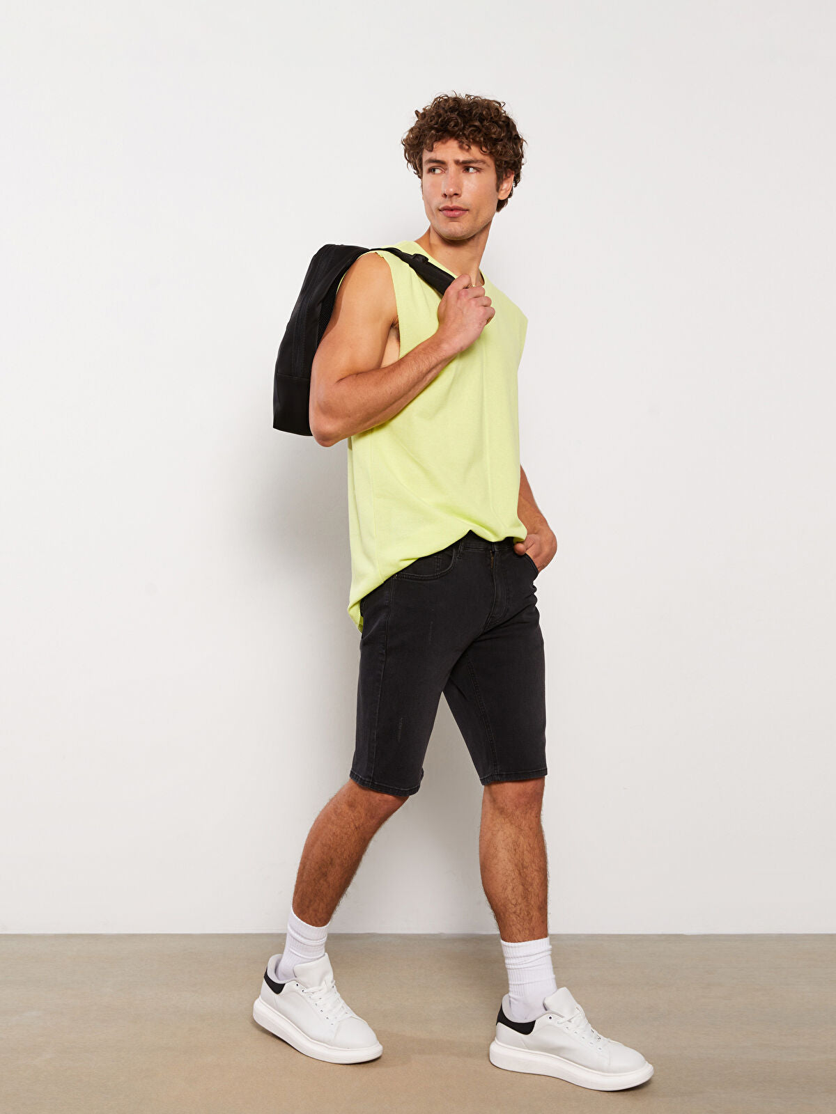 Super Skinny Fit Men Jeans Shorts
