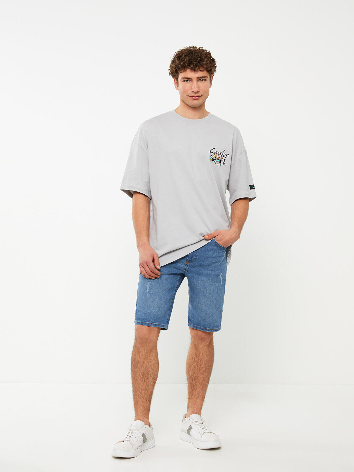 Extra Slim Fit Men's Jeans Short