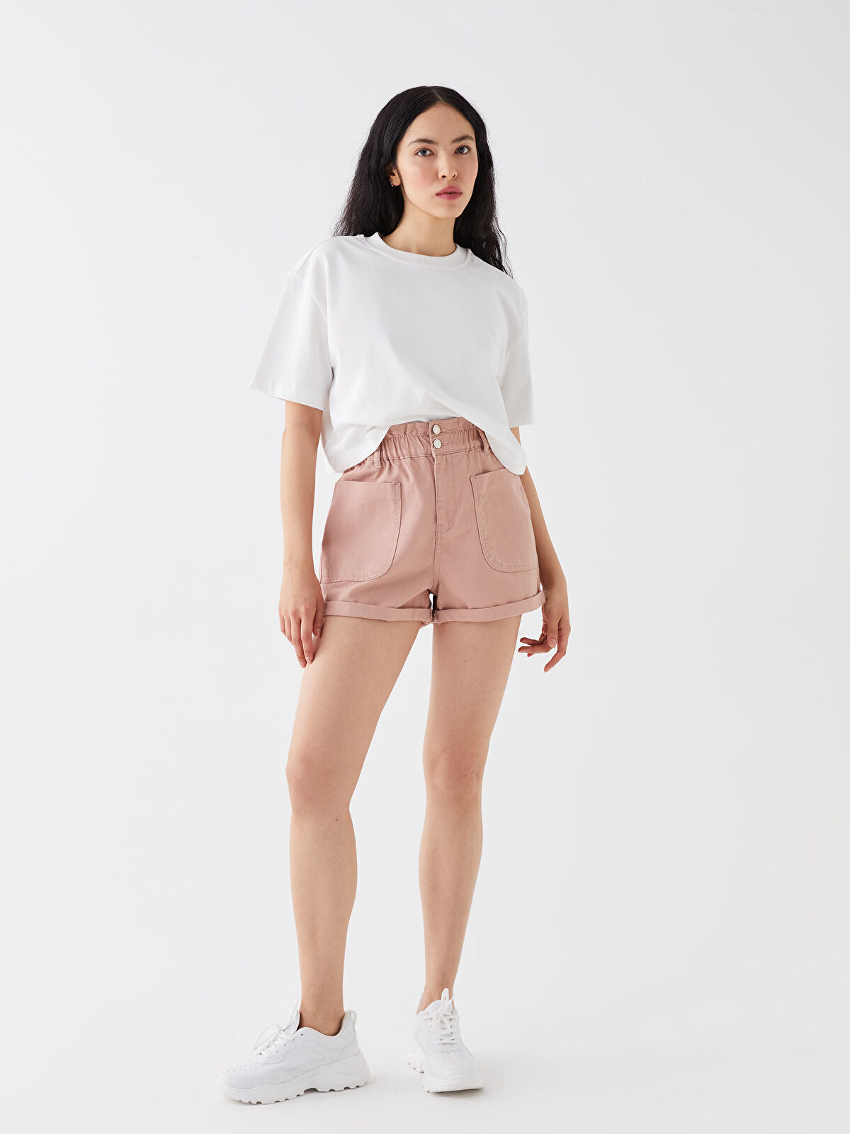 Comfortable Elastic Women's Jeans Short