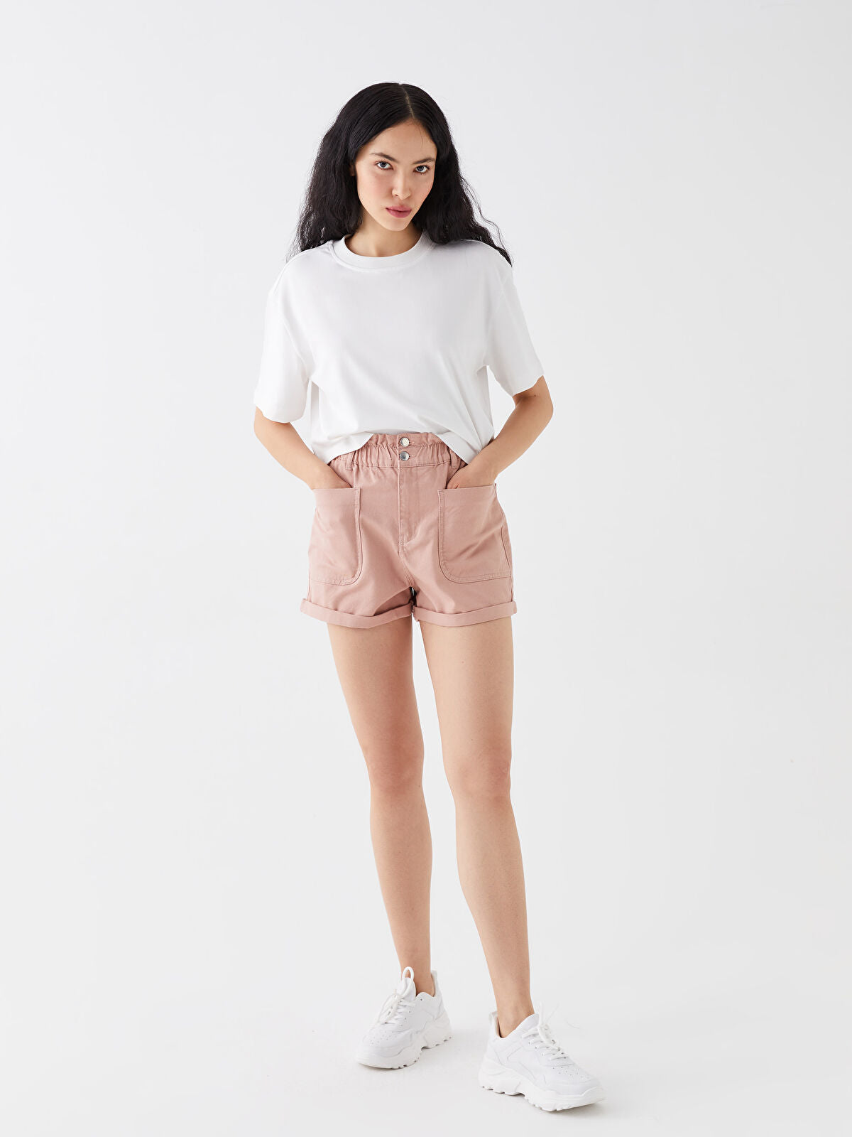 Comfortable Elastic Women's Jeans Short
