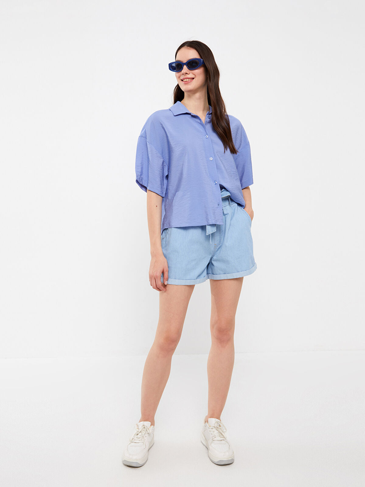 High Waist Comfortable Women's Denim Shorts