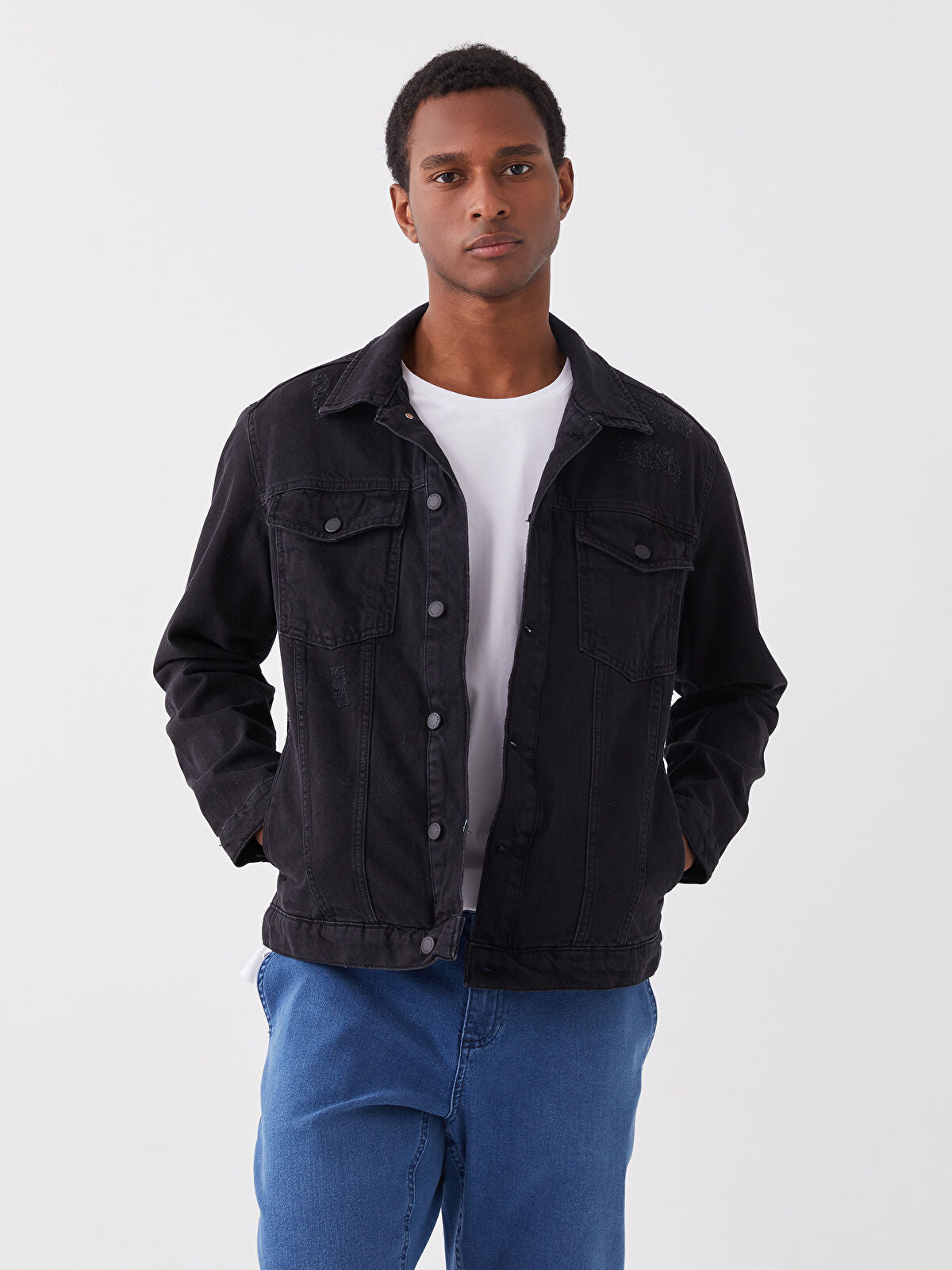 LCW Standard Fit Men's Indigo Jean Waistcoat