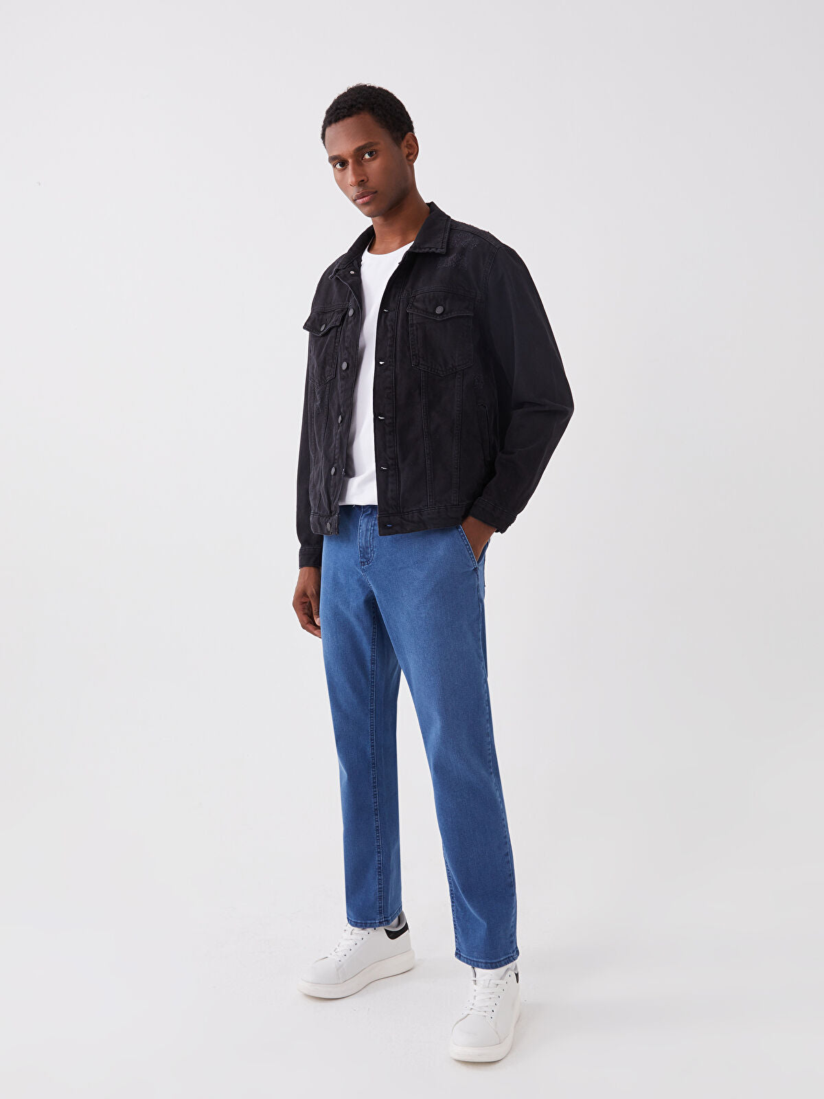 LCW Standard Fit Men's Indigo Jean Waistcoat