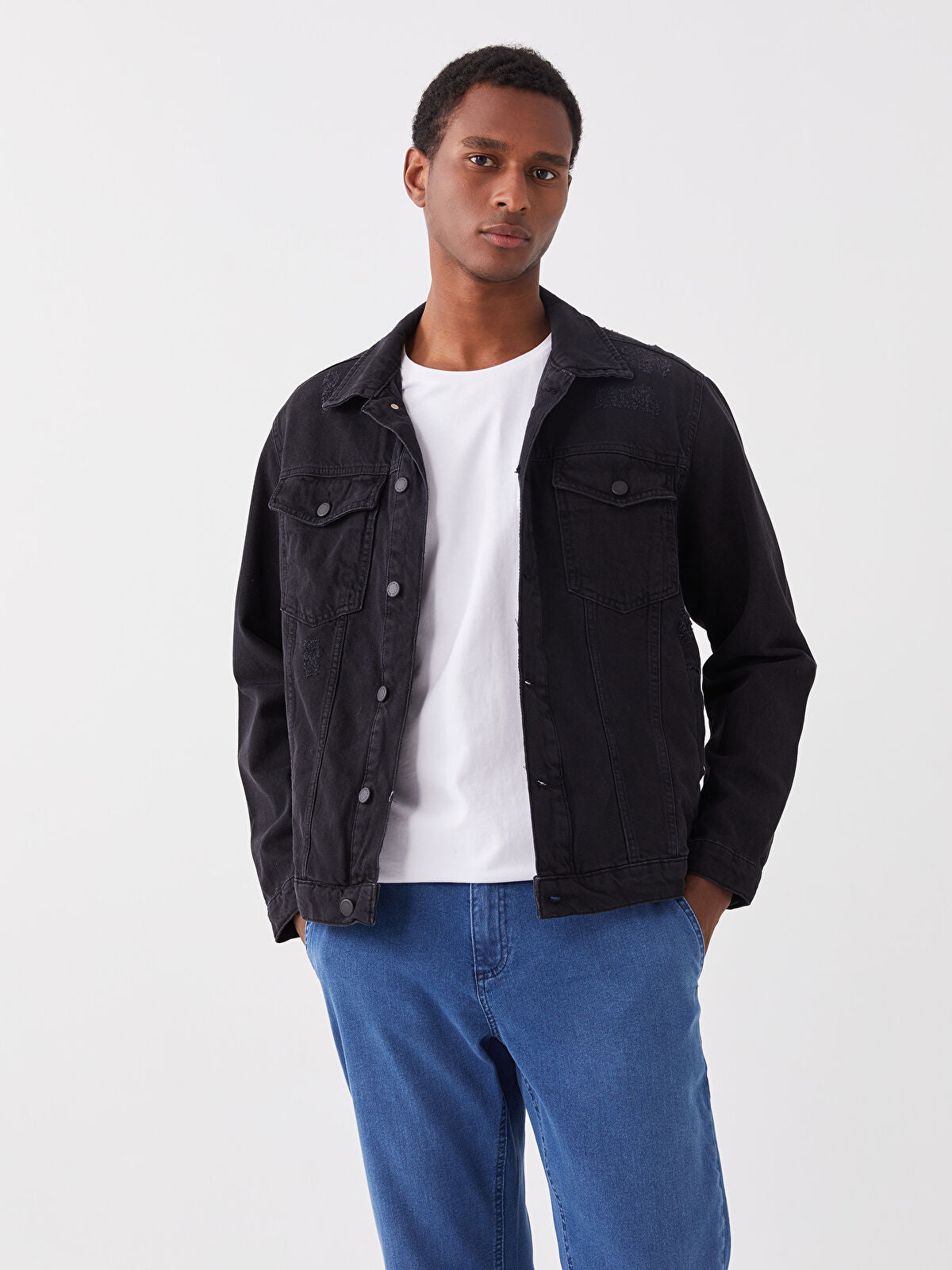 LCW Standard Fit Men's Indigo Jean Waistcoat