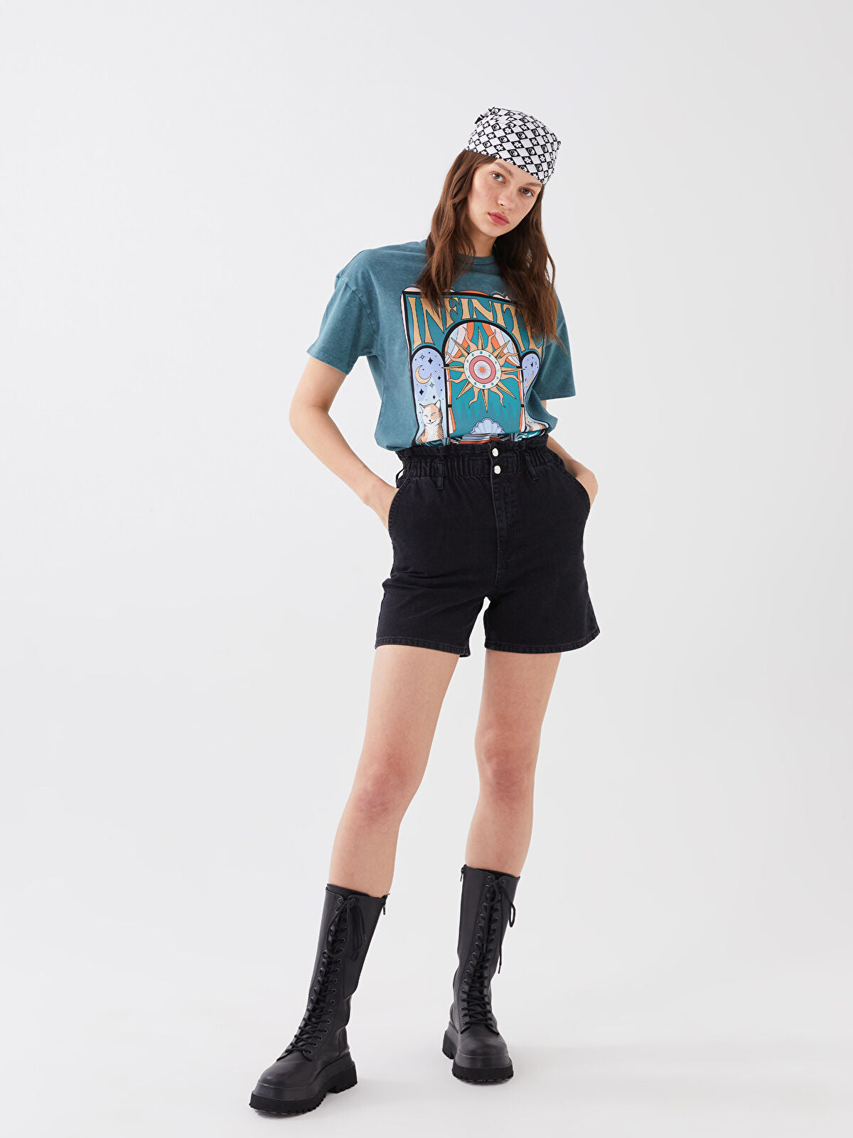 High Waist Comfortable Women's Denim Shorts