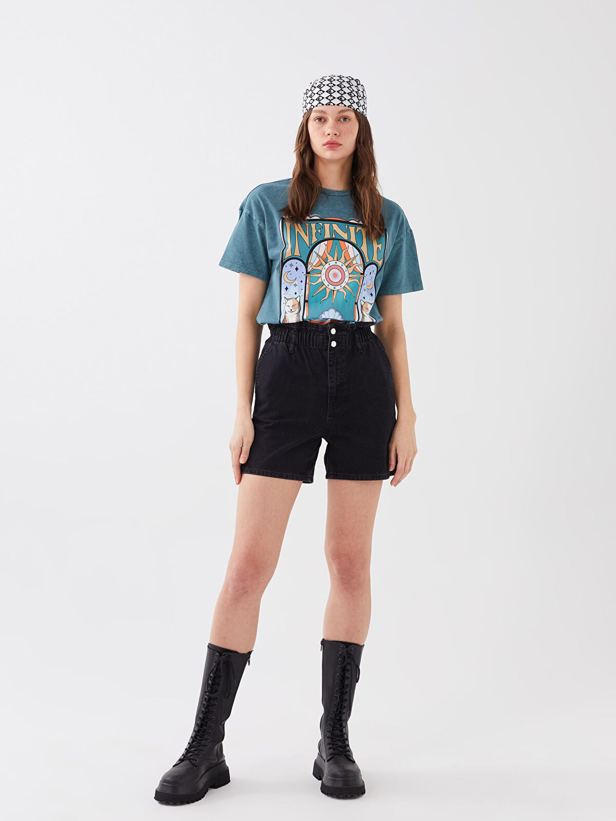 High Waist Comfortable Women's Denim Shorts