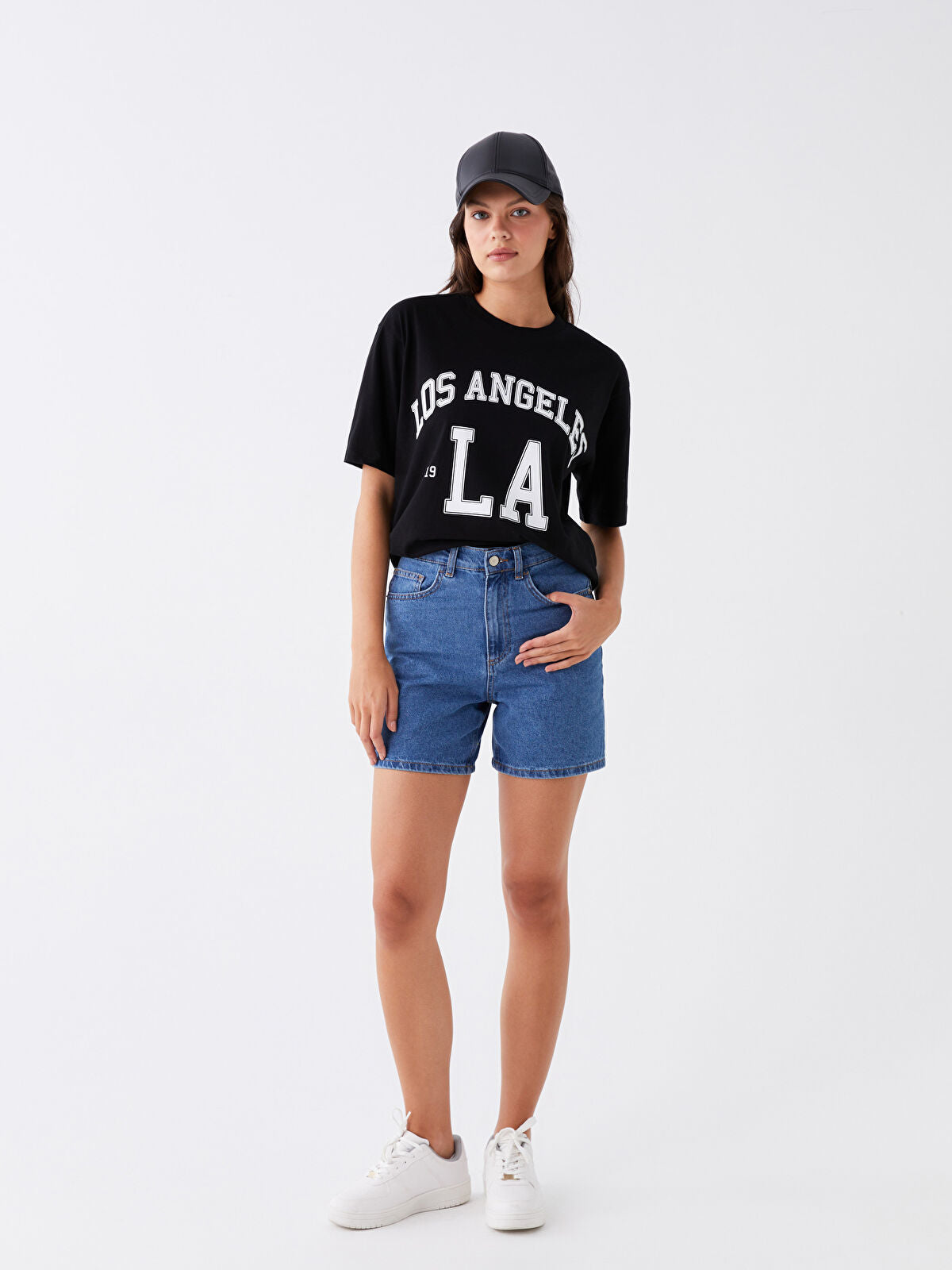 Bermuda Fit Women's Jeans Shorts