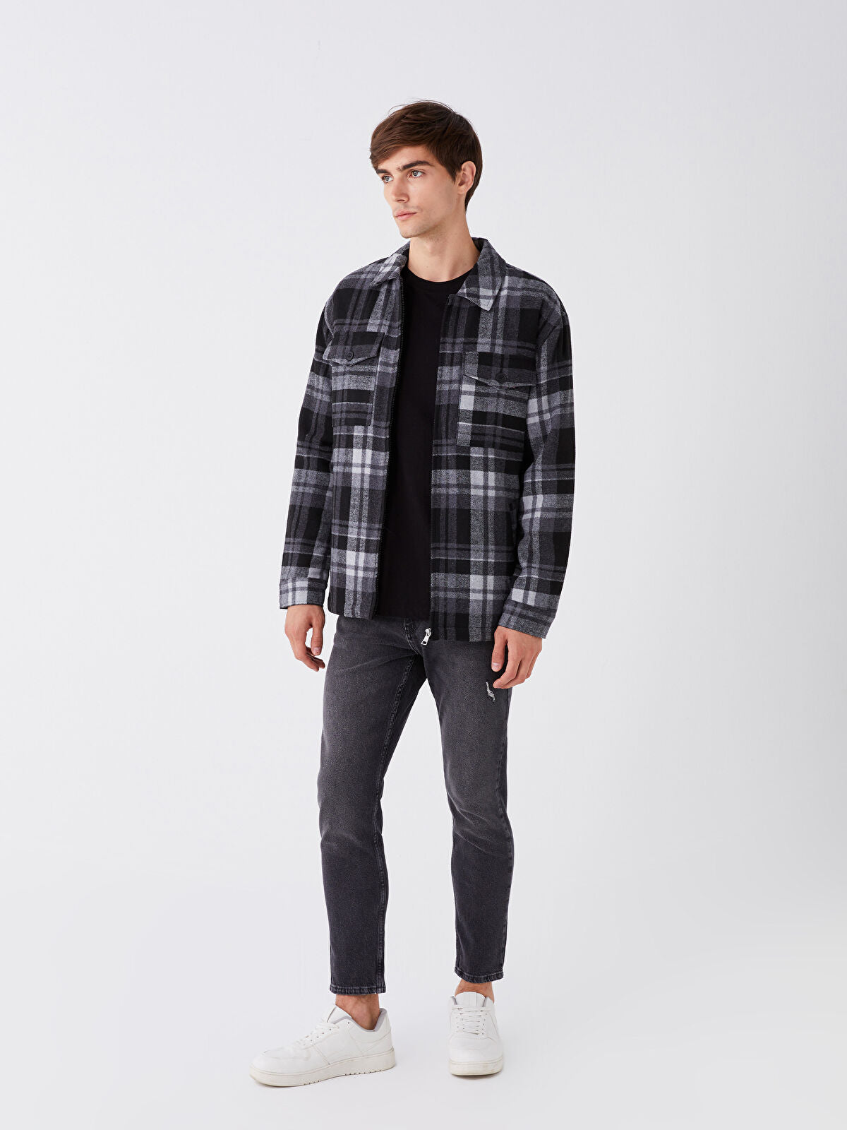 730 Mandarin Collar Men's Jeans Pants