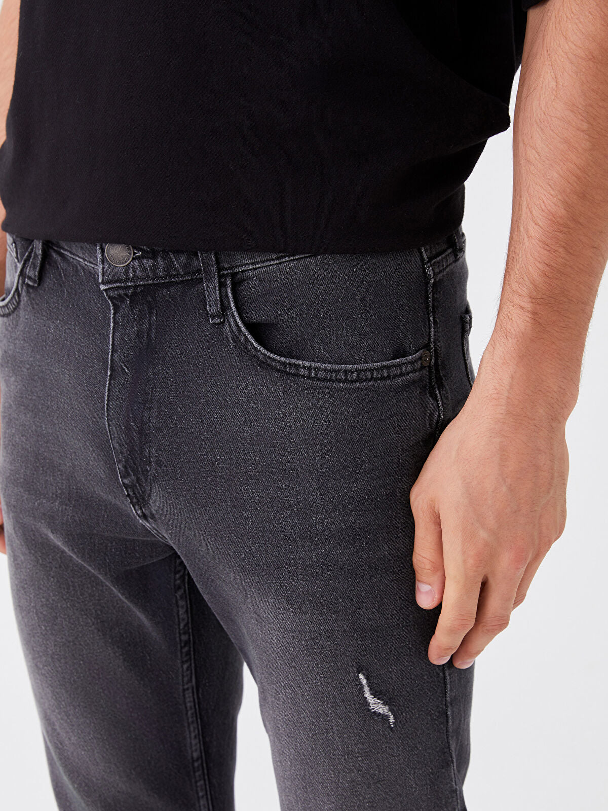 730 Mandarin Collar Men's Jeans Pants