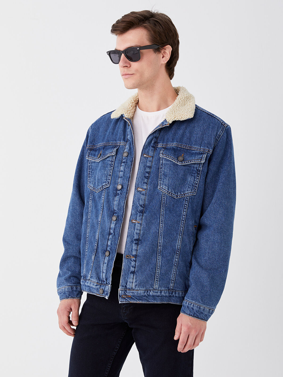 LCW Standard Fit Men's Indigo Jean Waistcoat
