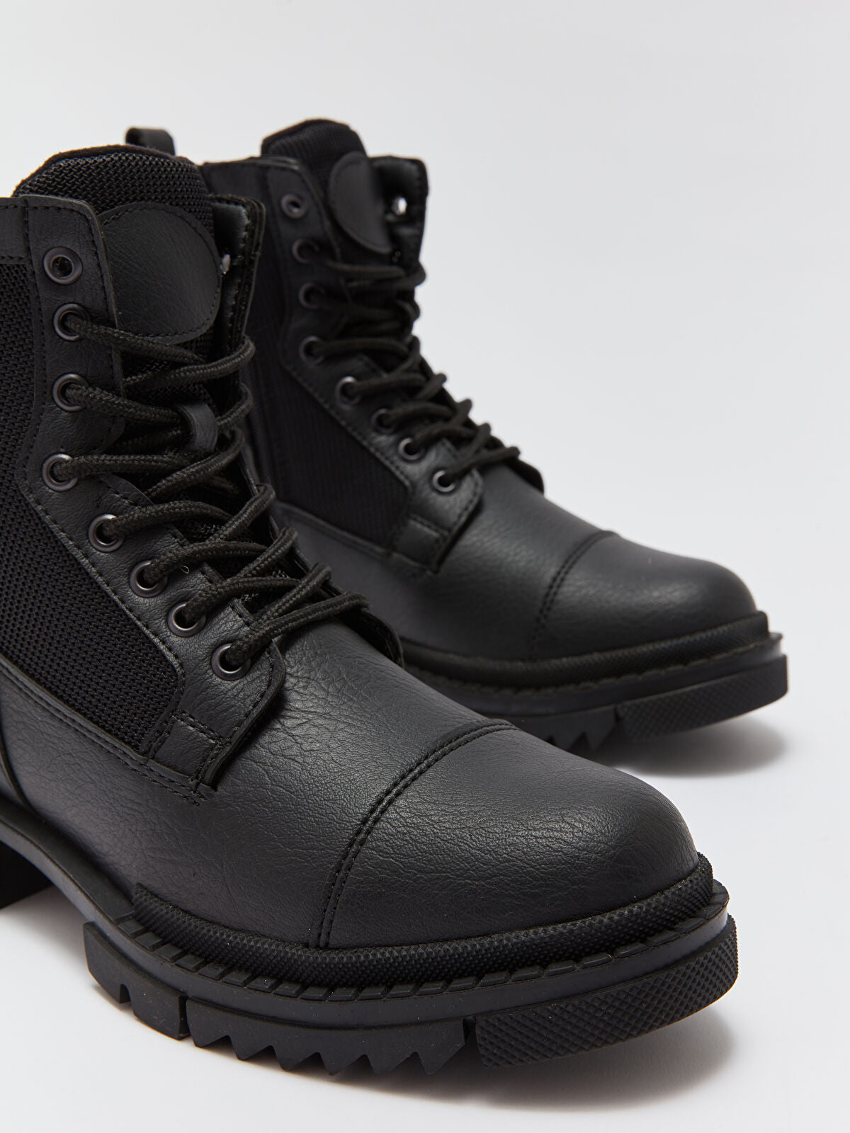Leather-Look Ankle Boots for Men