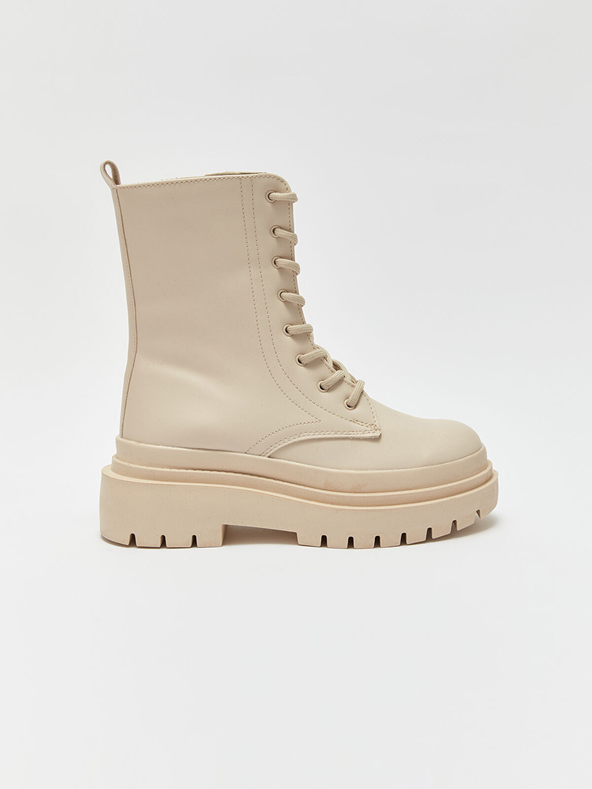 Leather-Look Heeled Women's Shoe