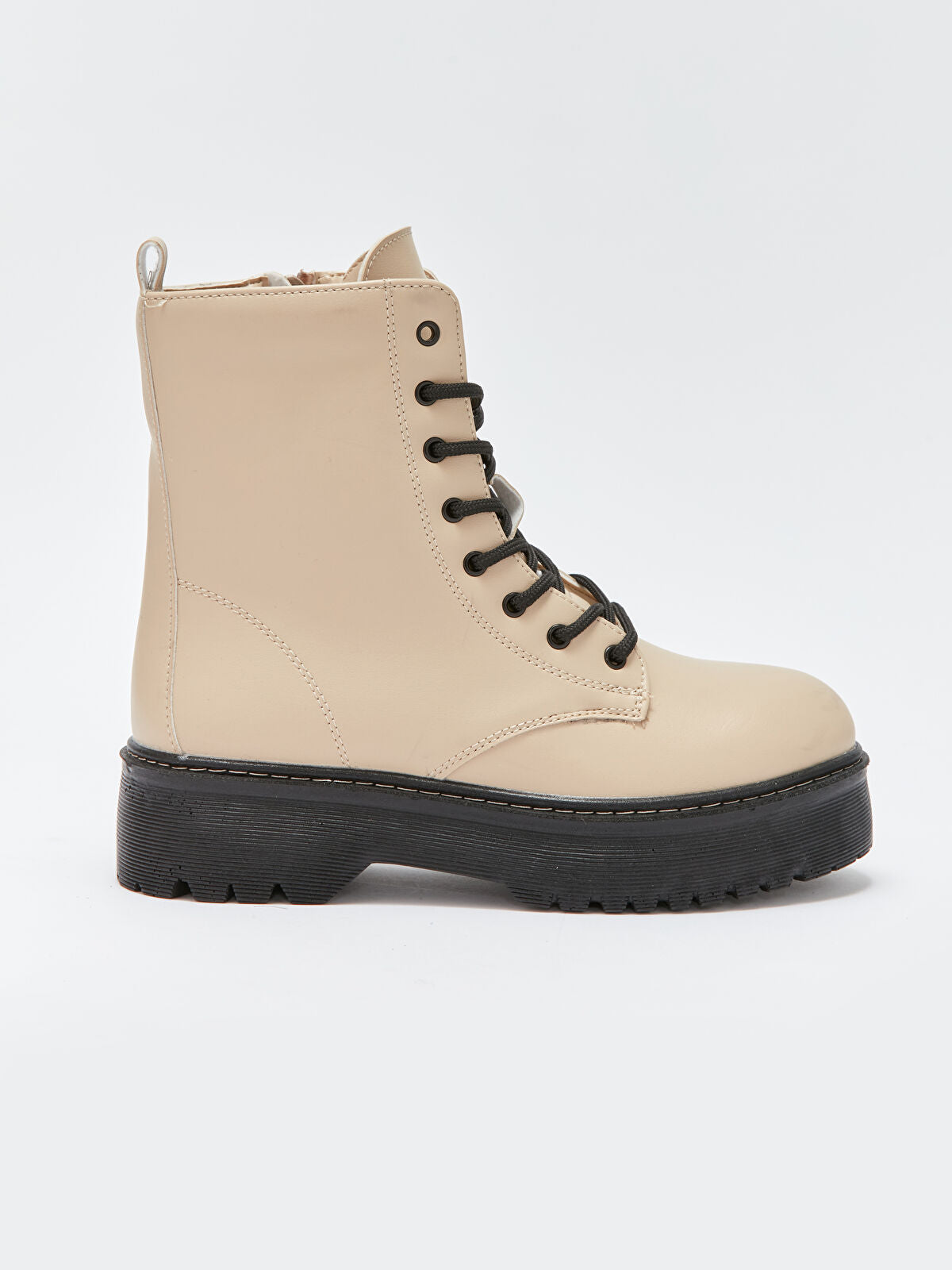 Leather-Look Heeled Women's Boot