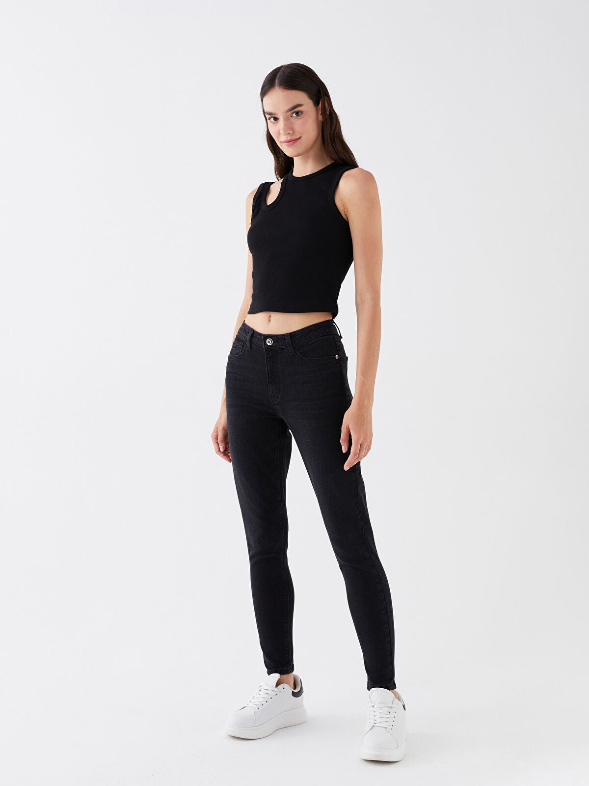 Regular Waist Mercury Skinny Fit Women's Jeans Pants