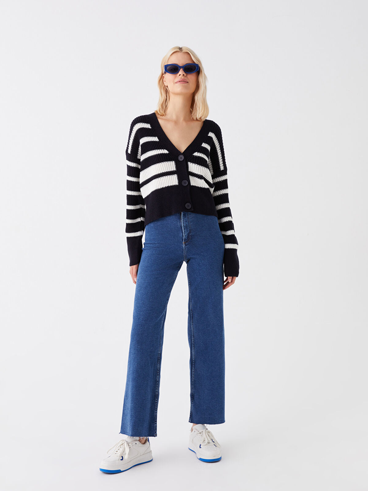 High Waist Wide Leg Women's Jeans Pants