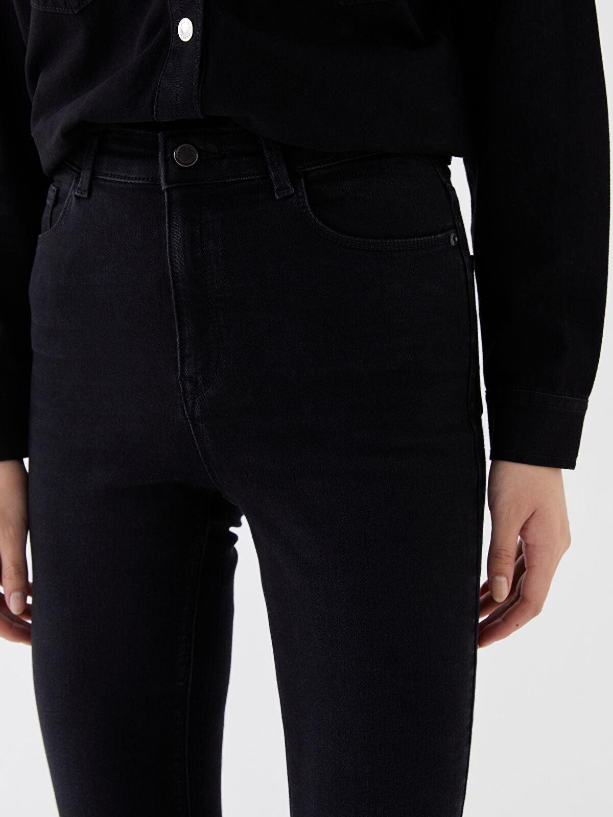 LCW Jeans Black Jupiter Super Skinny Fit Women's Jean Trousers