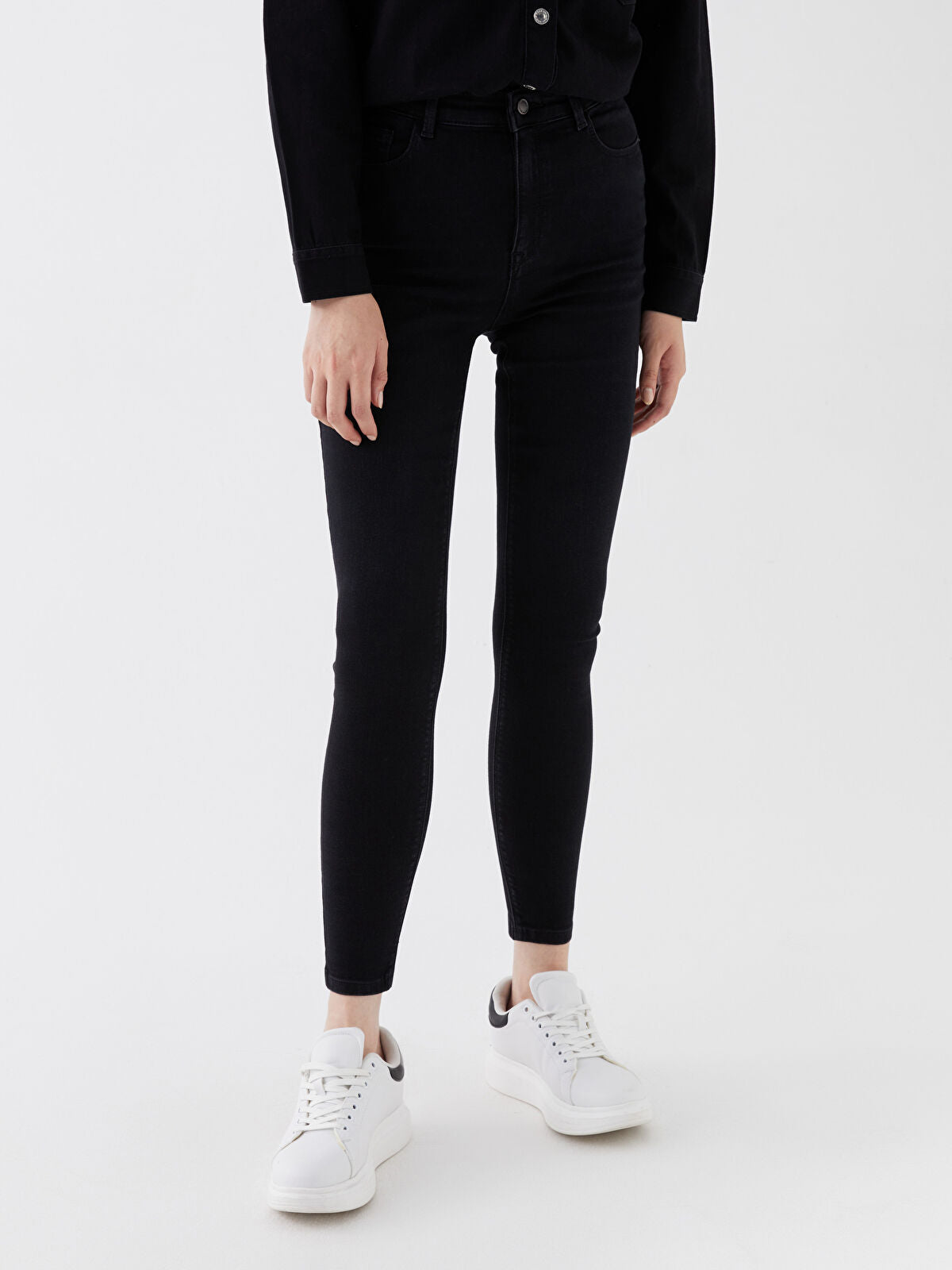 LCW Jeans Black Jupiter Super Skinny Fit Women's Jean Trousers