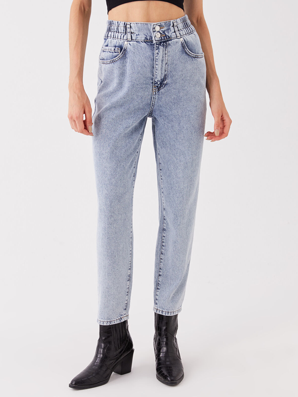 High Waist Slouchy Women's Jeans Trouser