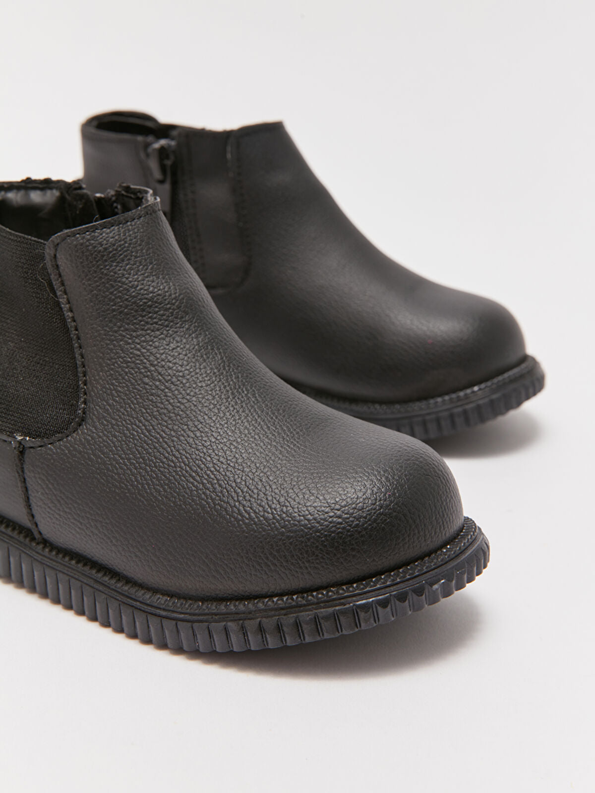 Side With Rubber Sole Zipper Boy Baby Boot