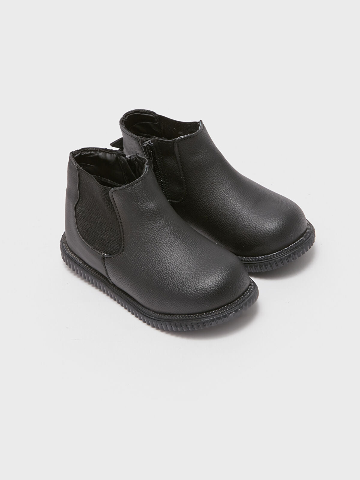Side With Rubber Sole Zipper Boy Baby Boot