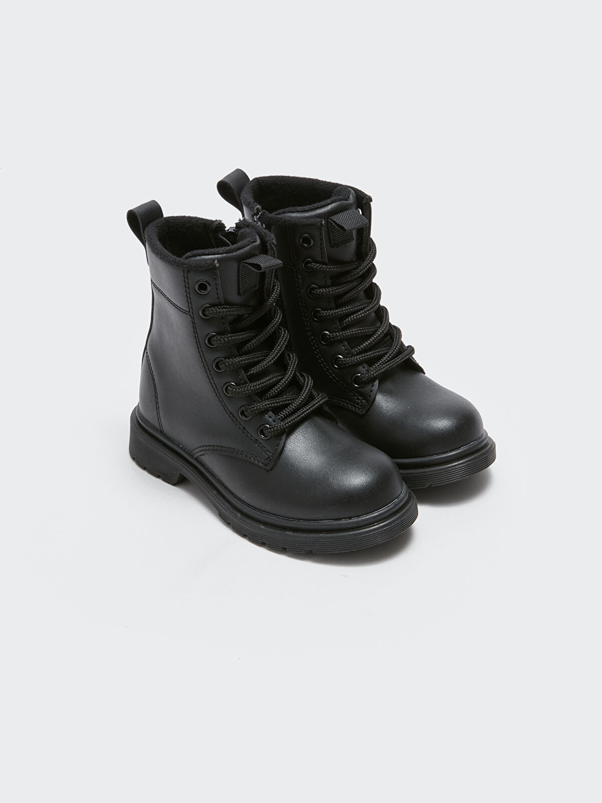 Leather-Look Strap and Buckle Boy Boot