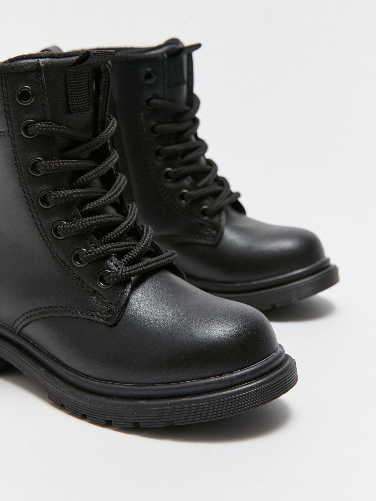 Leather-Look Strap and Buckle Boy Boot