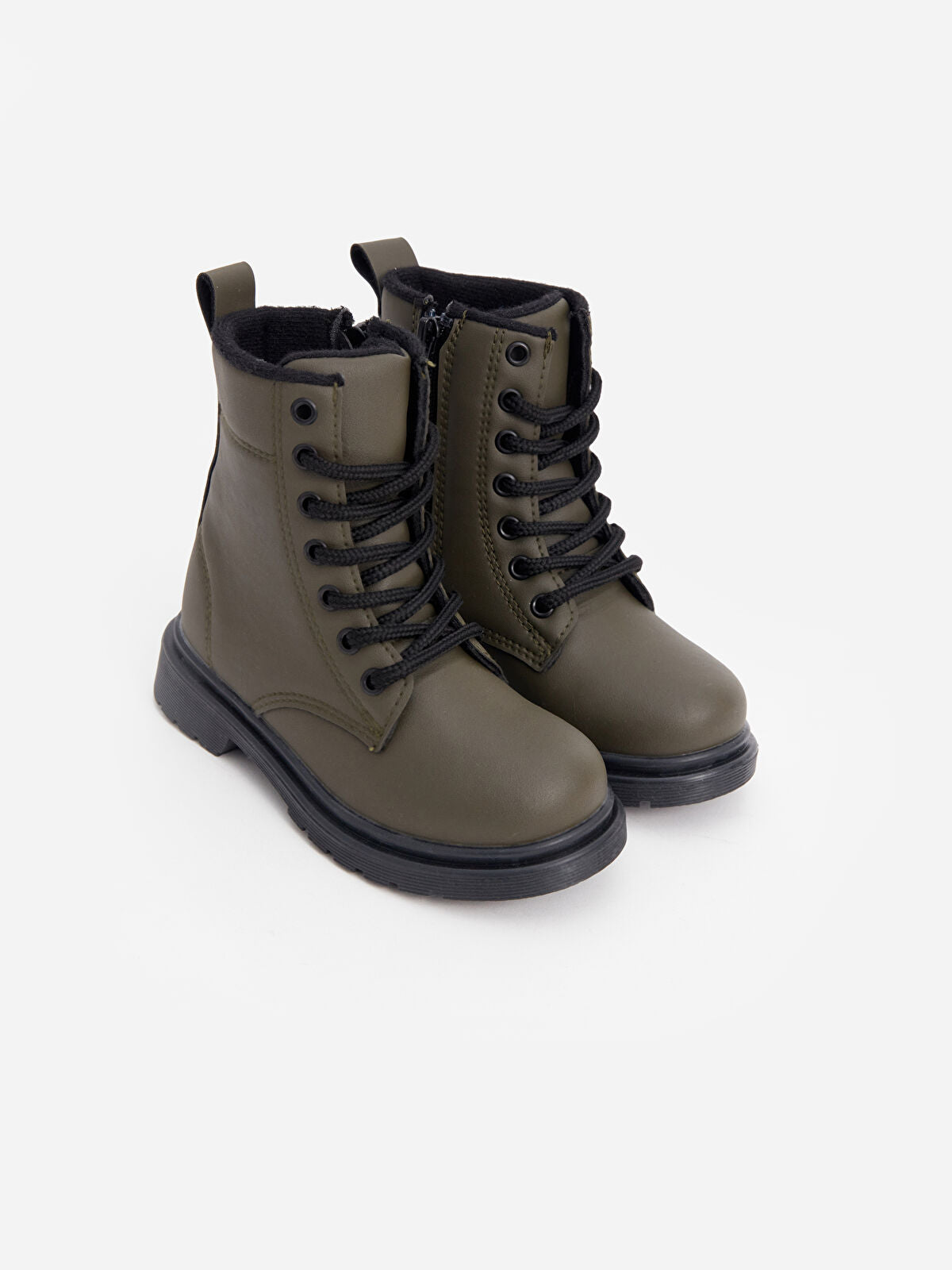 Leather-Look Strap and Buckle Boy Boot
