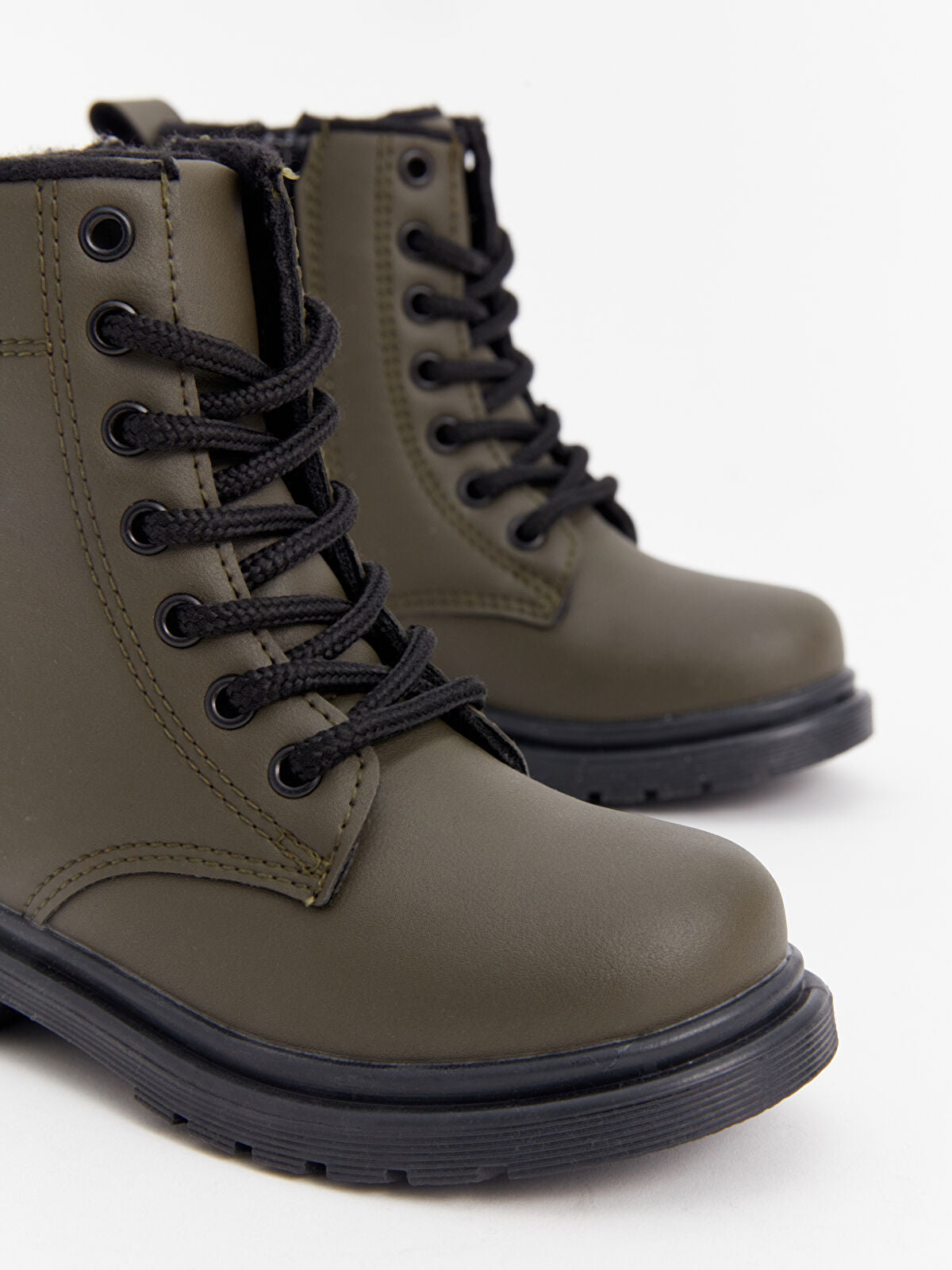 Leather-Look Strap and Buckle Boy Boot