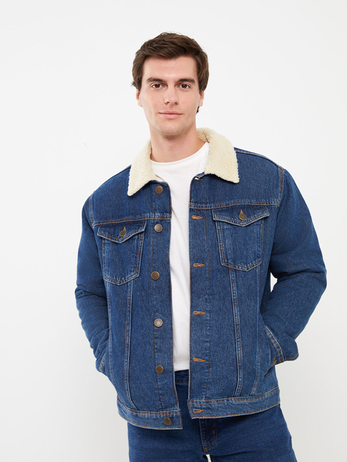 LCW Standard Fit Men's Indigo Jean Waistcoat