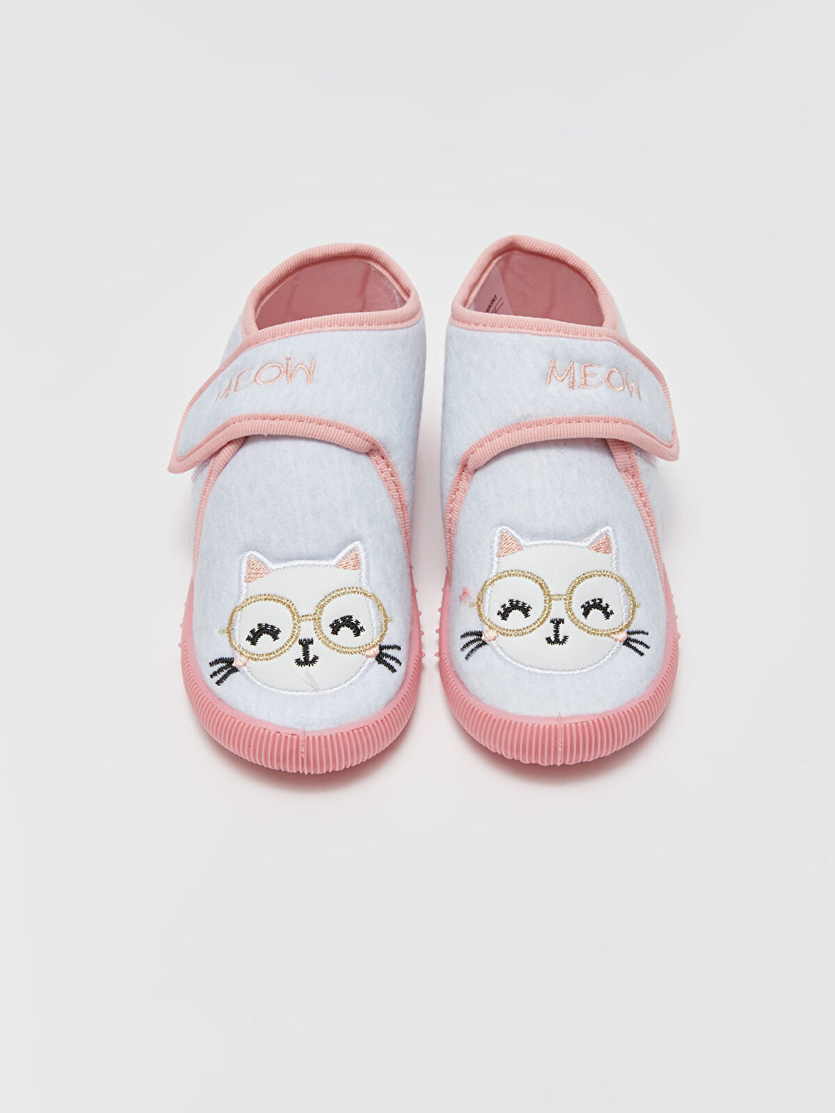Feline Embellished Toddler Girl Slip-On Shoe