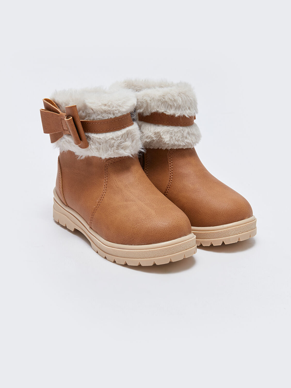 Zipper Detail貂裘 Girls Baby Boot