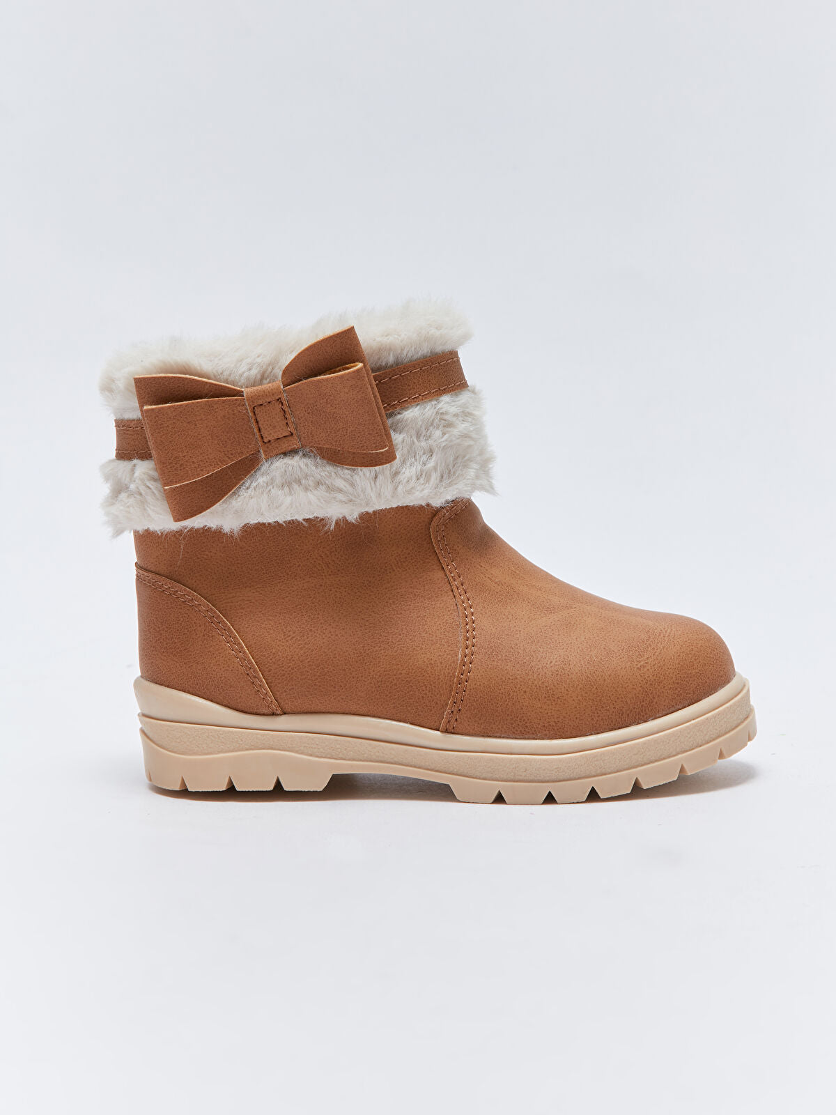 Zipper Detail貂裘 Girls Baby Boot